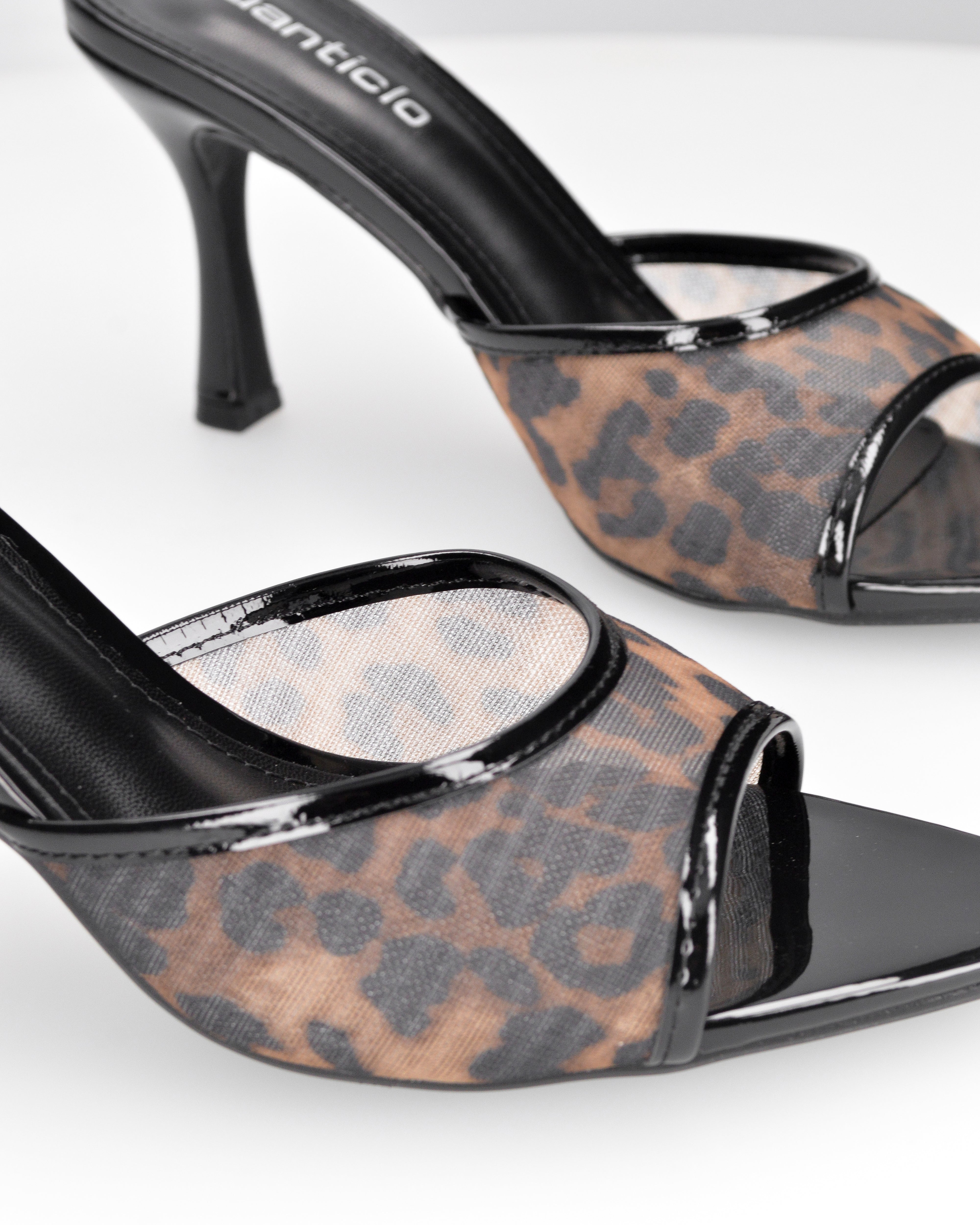 ALICJA - sabot maculati in mesh e vernice con tacco alto a stiletto - Image 6