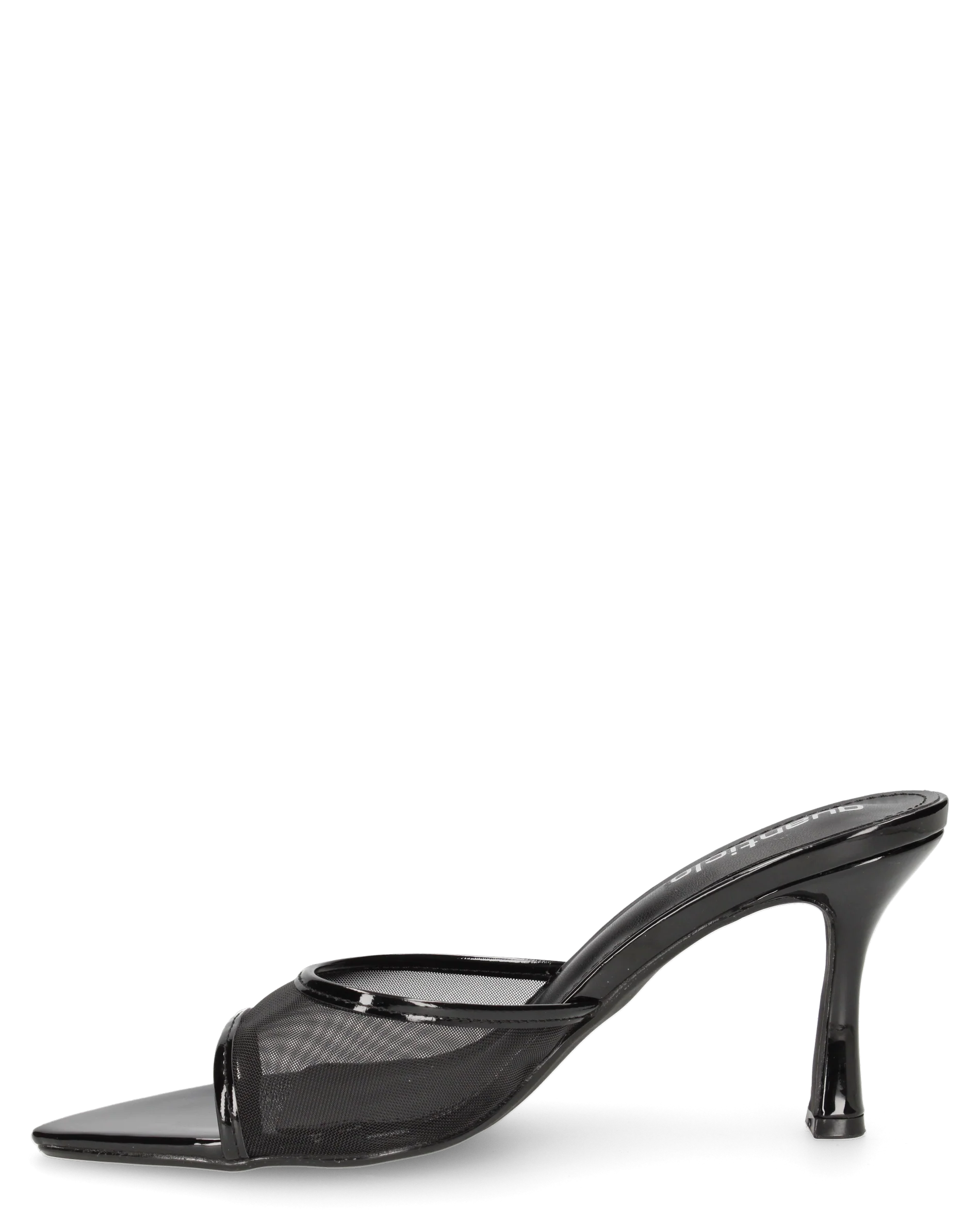 ALICJA - sabot neri in mesh e vernice con tacco alto a stiletto - Image 7