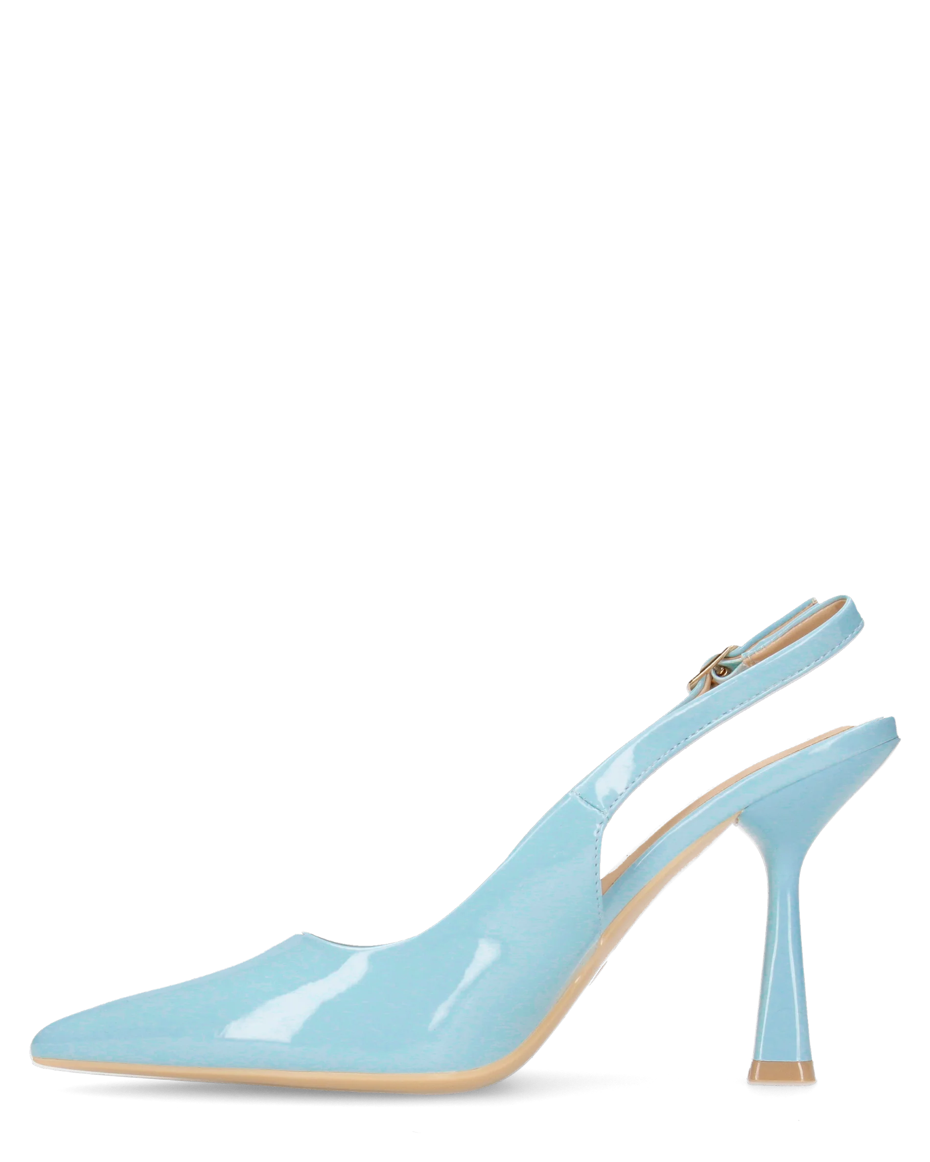 ANETTE - décolleté in glassy azzurro con cinturino regolabile - Image 2