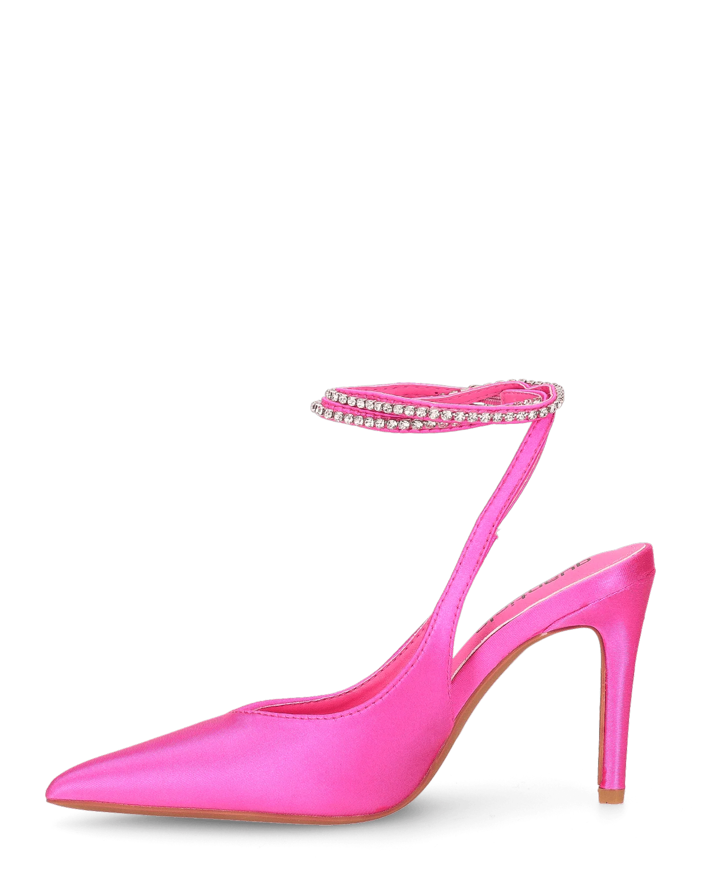 ANNAGRETA - decolette il lycra fucsia con gemme nel cinturino - Image 3