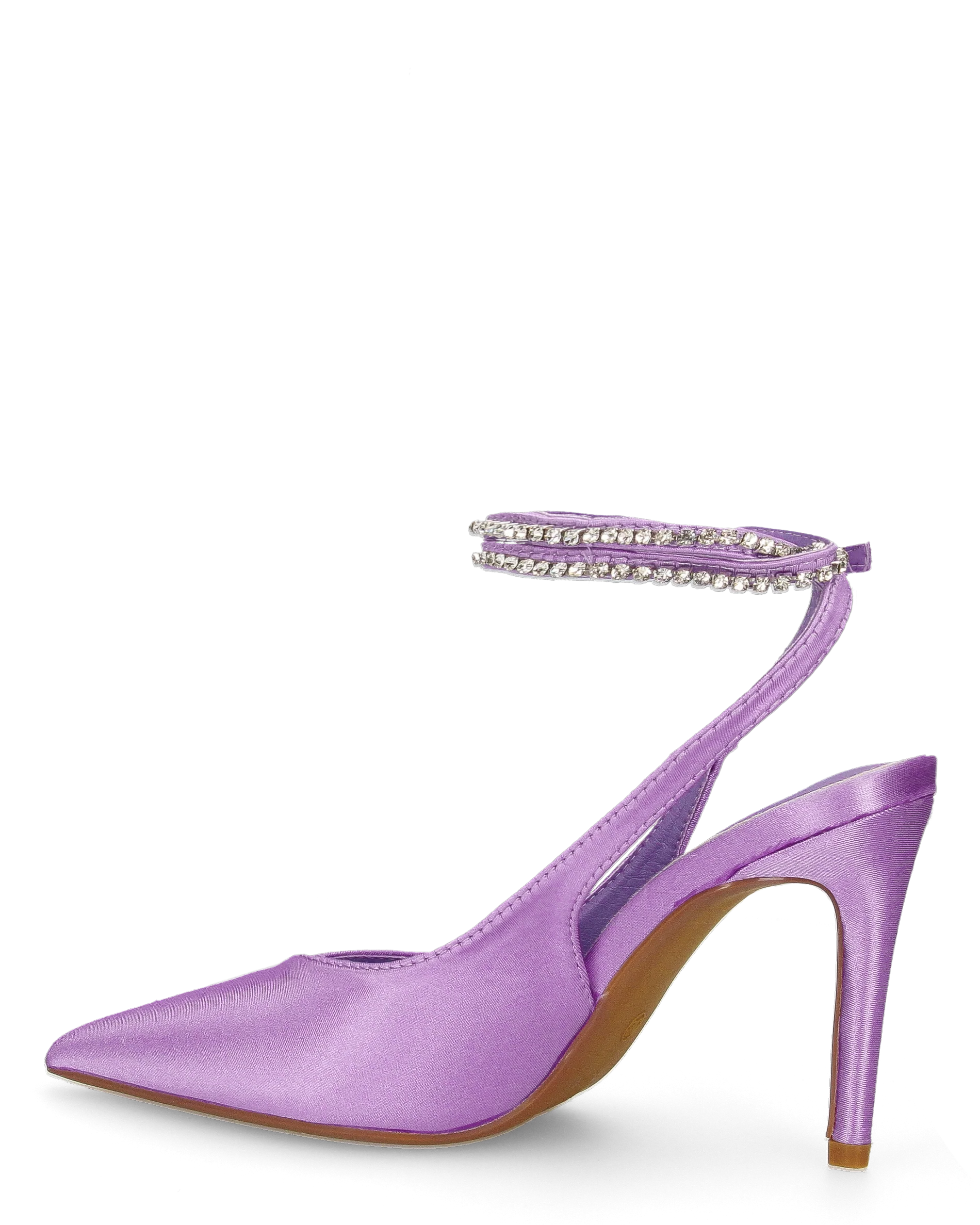 ANNAGRETA - decolette il lycra viola con gemme nel cinturino - Image 3