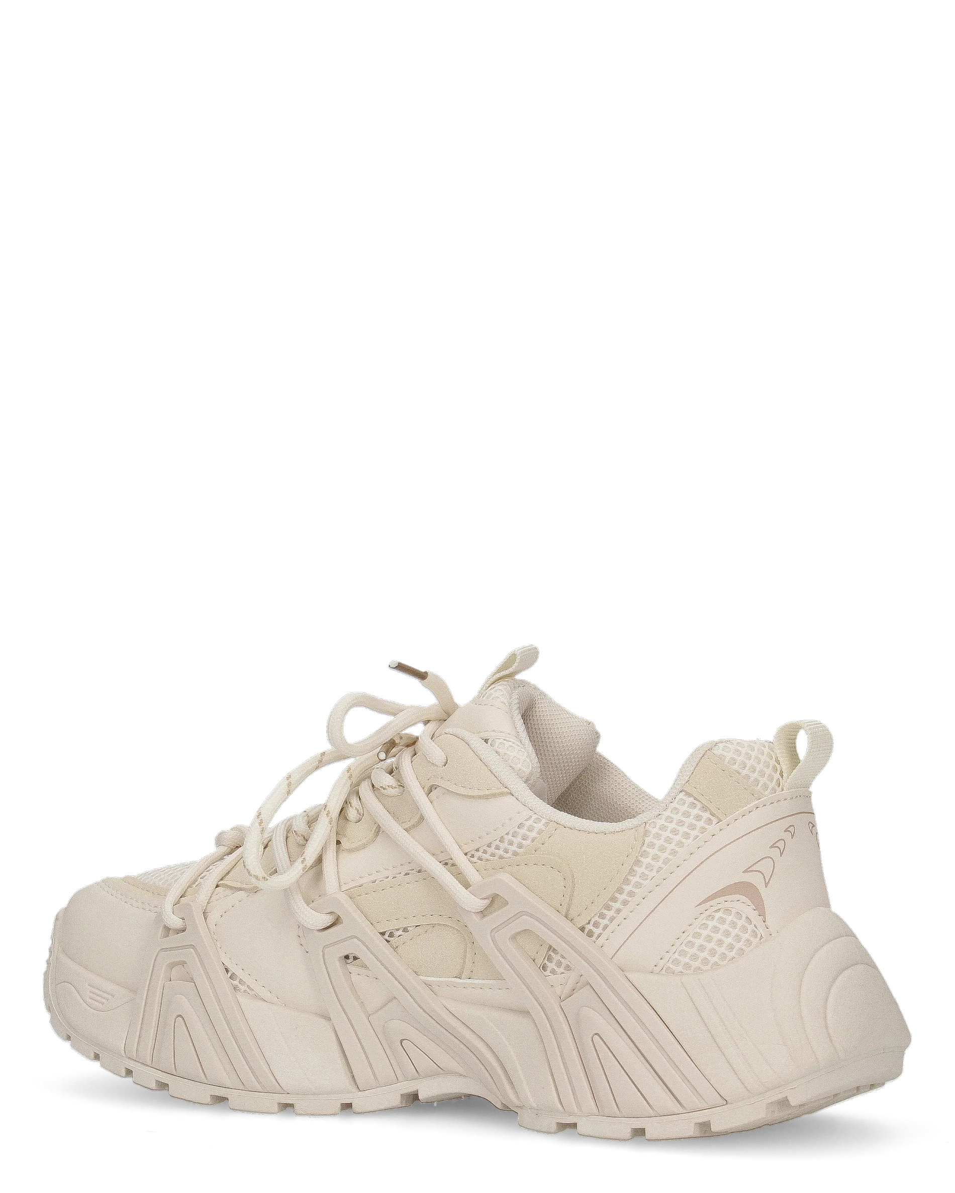 ARIEL - chunky sneakers sportive beige con doppio set di stringhe - Image 3