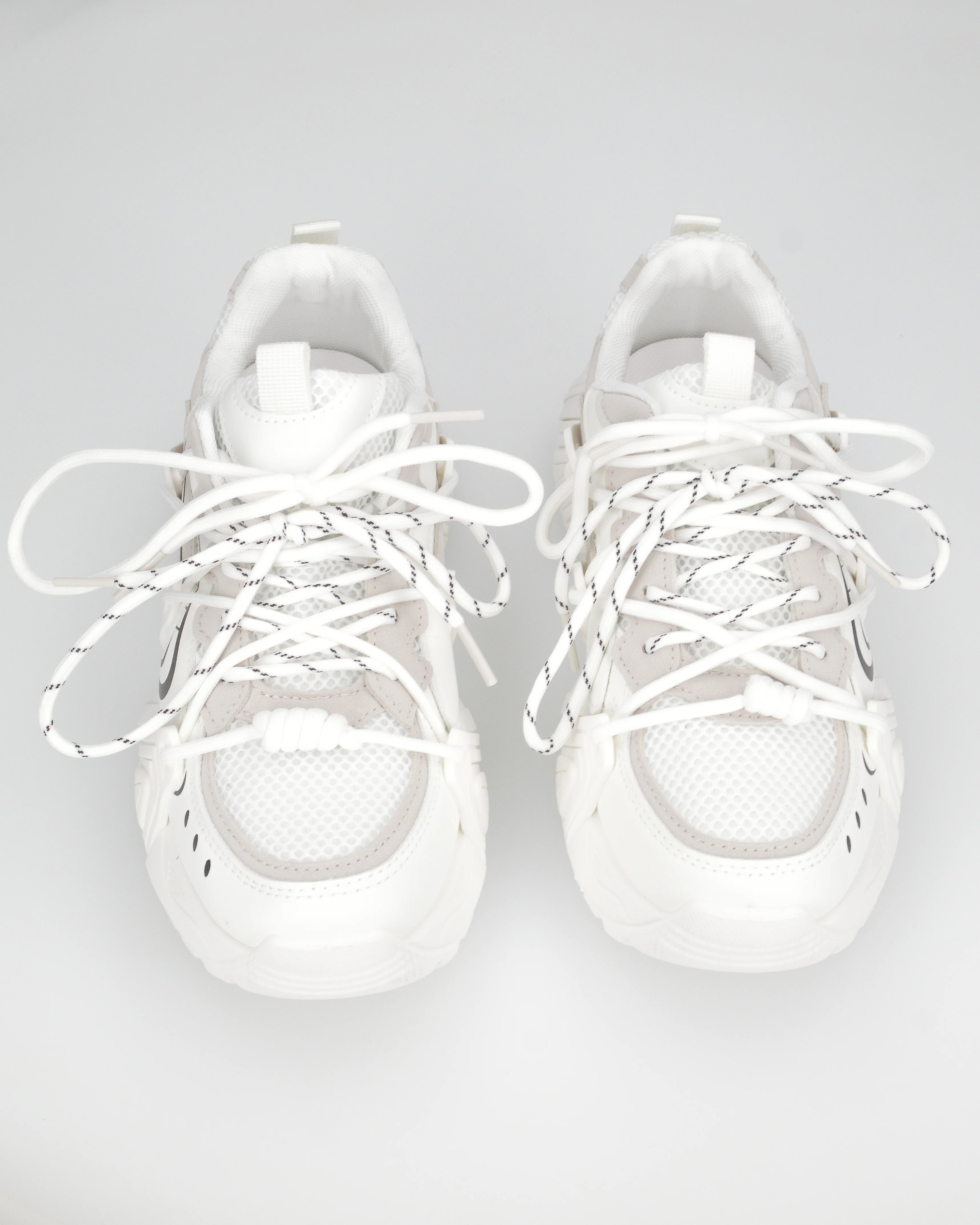 ARIEL - chunky sneakers sportive bianche con doppio set di stringhe - Image 3