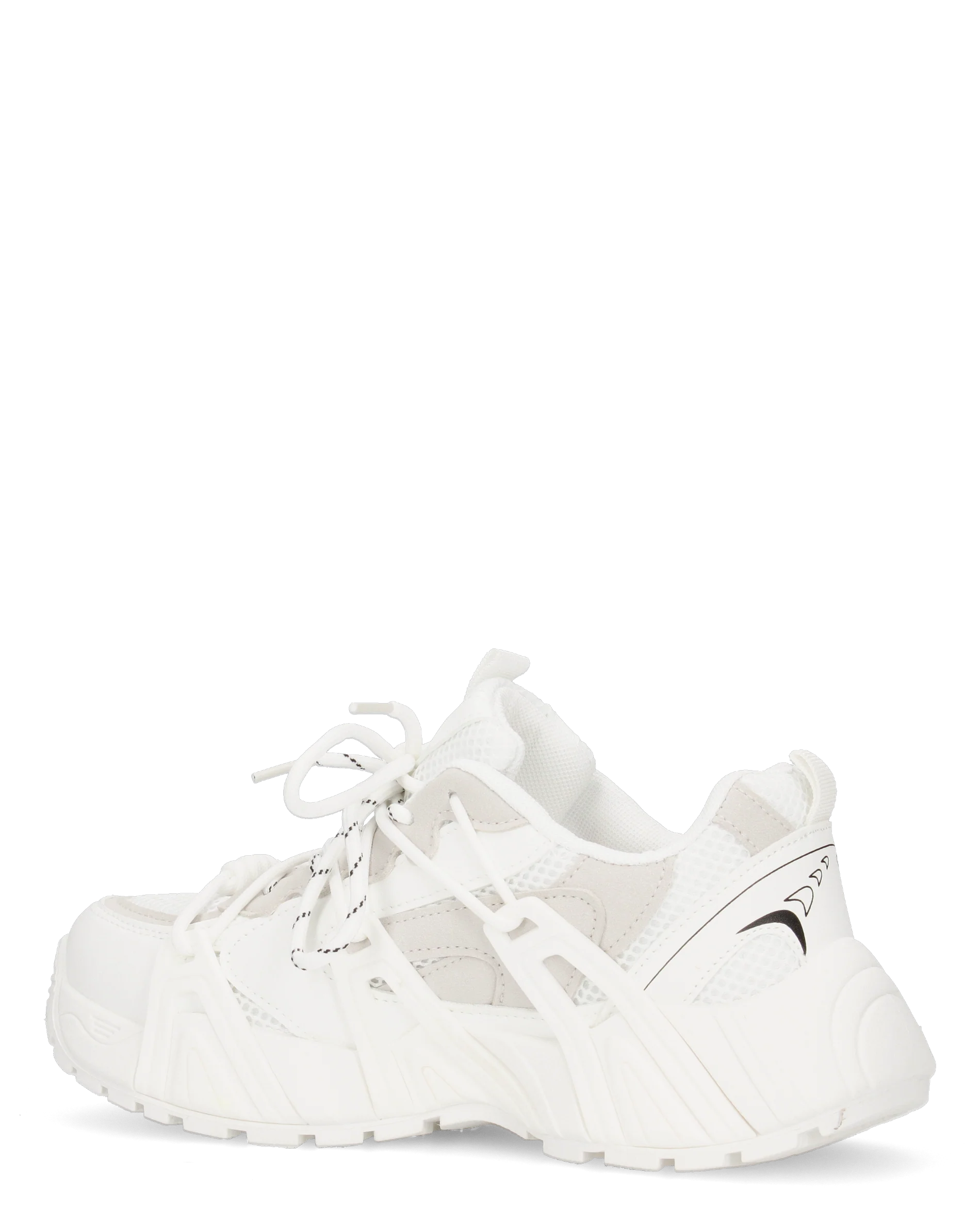 ARIEL - chunky sneakers sportive bianche con doppio set di stringhe - Image 6