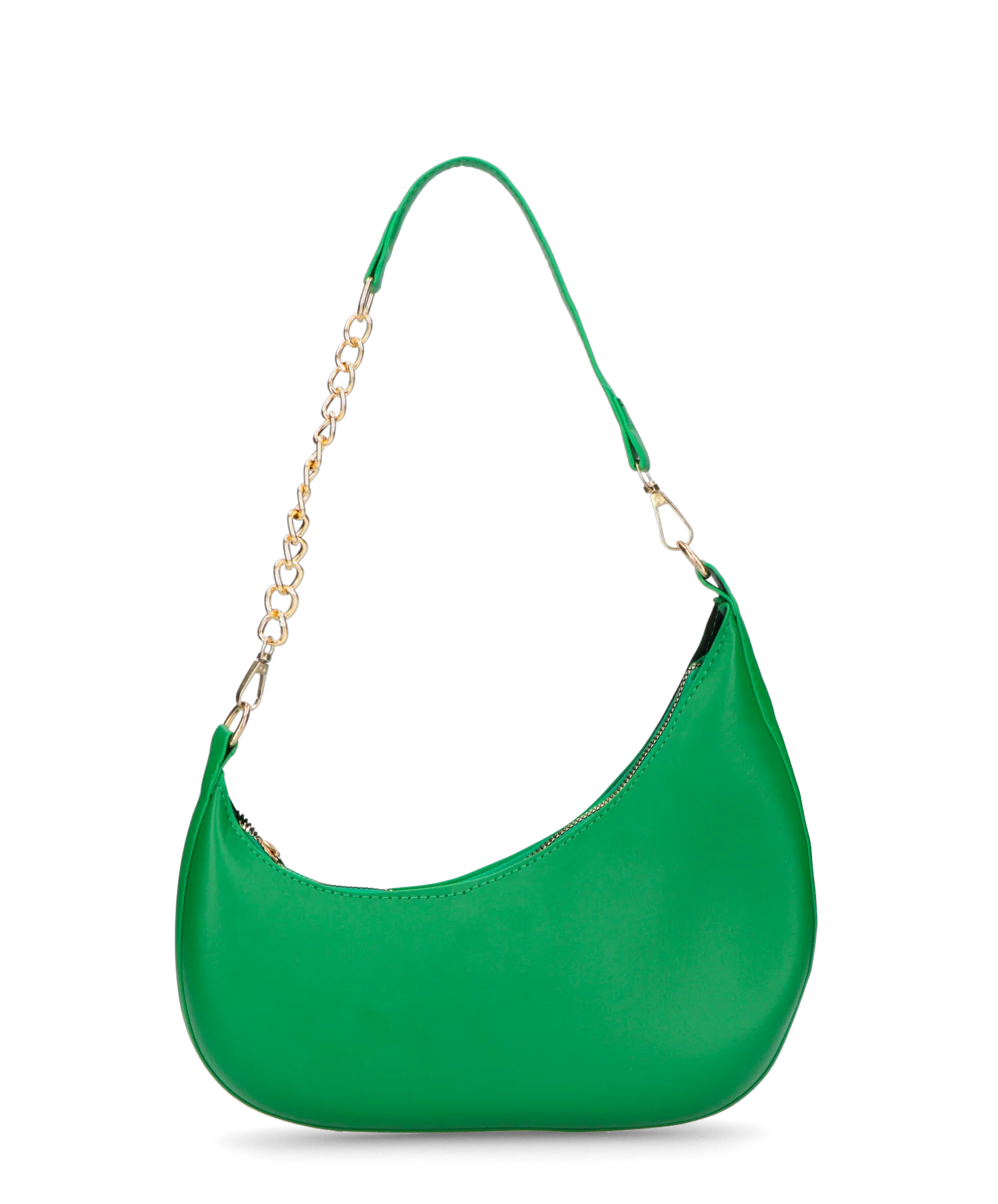 AYMAN - borsetta a spalla con zip in ecopelle verde - Image 3