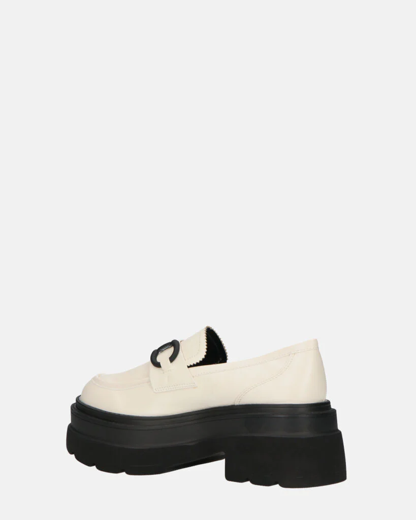 BESSIE - scarpe bianche platform con decorazione - Image 11