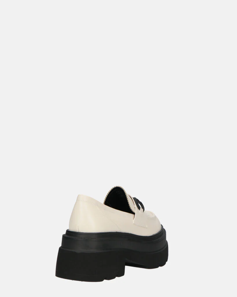 BESSIE - scarpe bianche platform con decorazione - Image 14