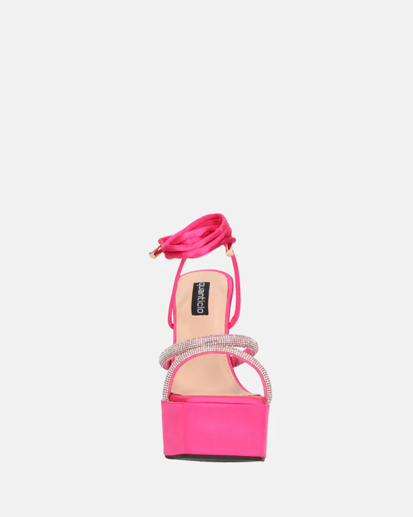 BIRGIT - sandali il satin fucsia con gemme - Image 7