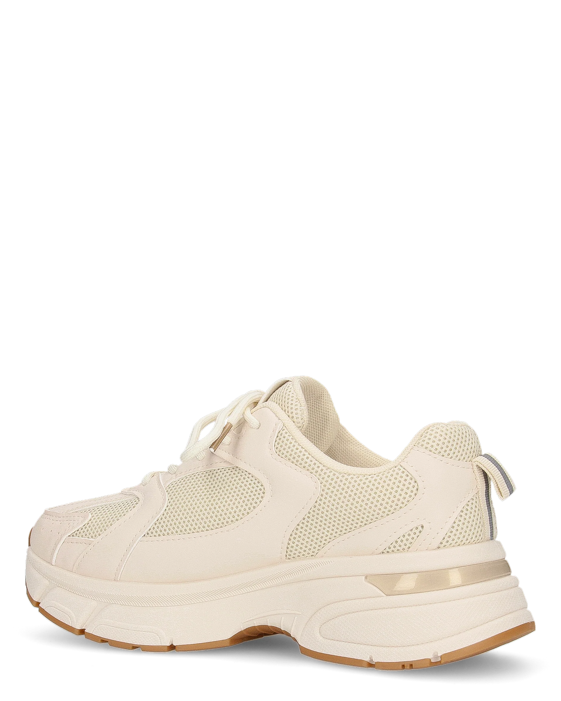 CAROLA - chunky sneakers beige con inserti ed interno rosa - Image 5