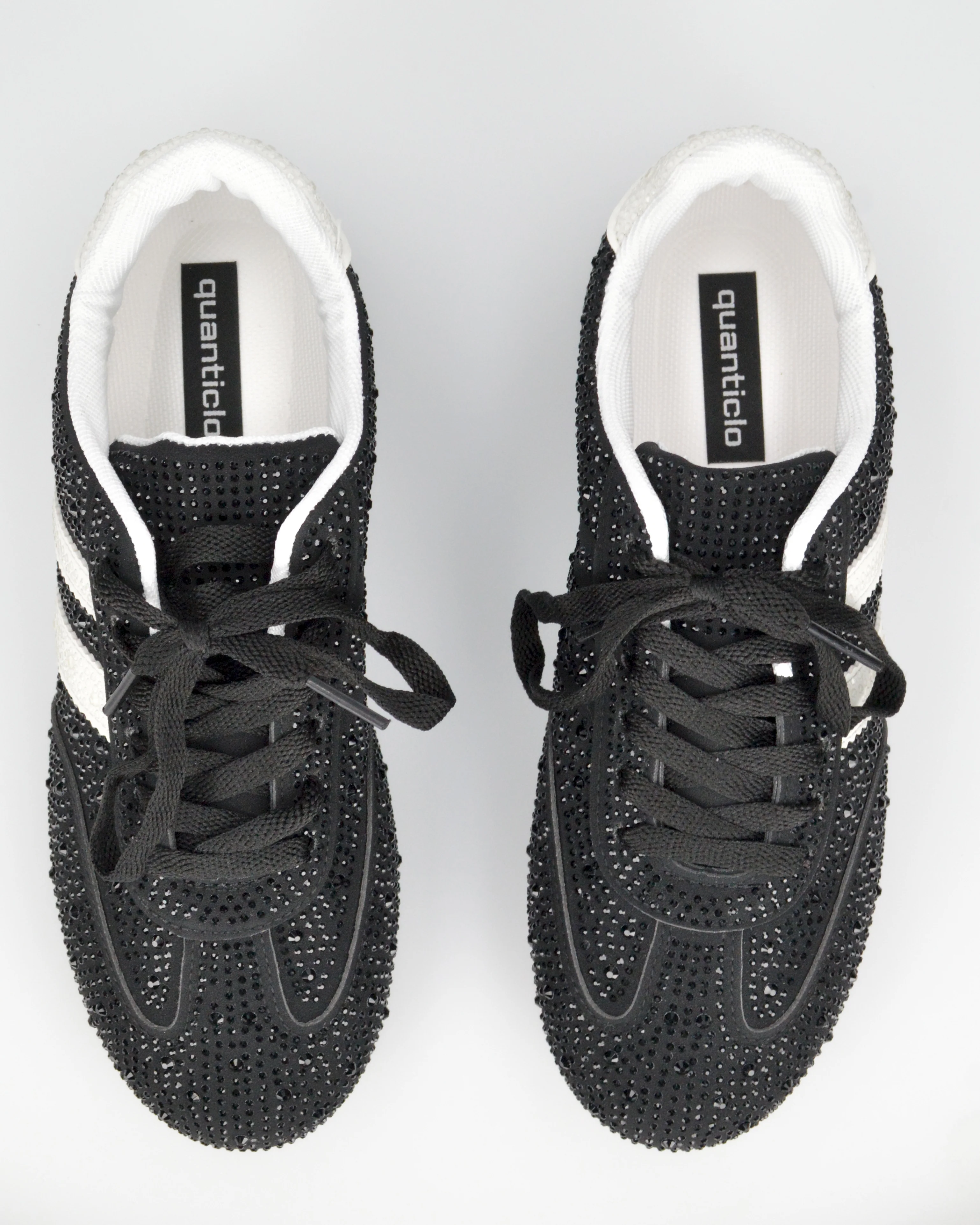CASSIDY - scarpe basse nere con glitter brillanti - Image 3