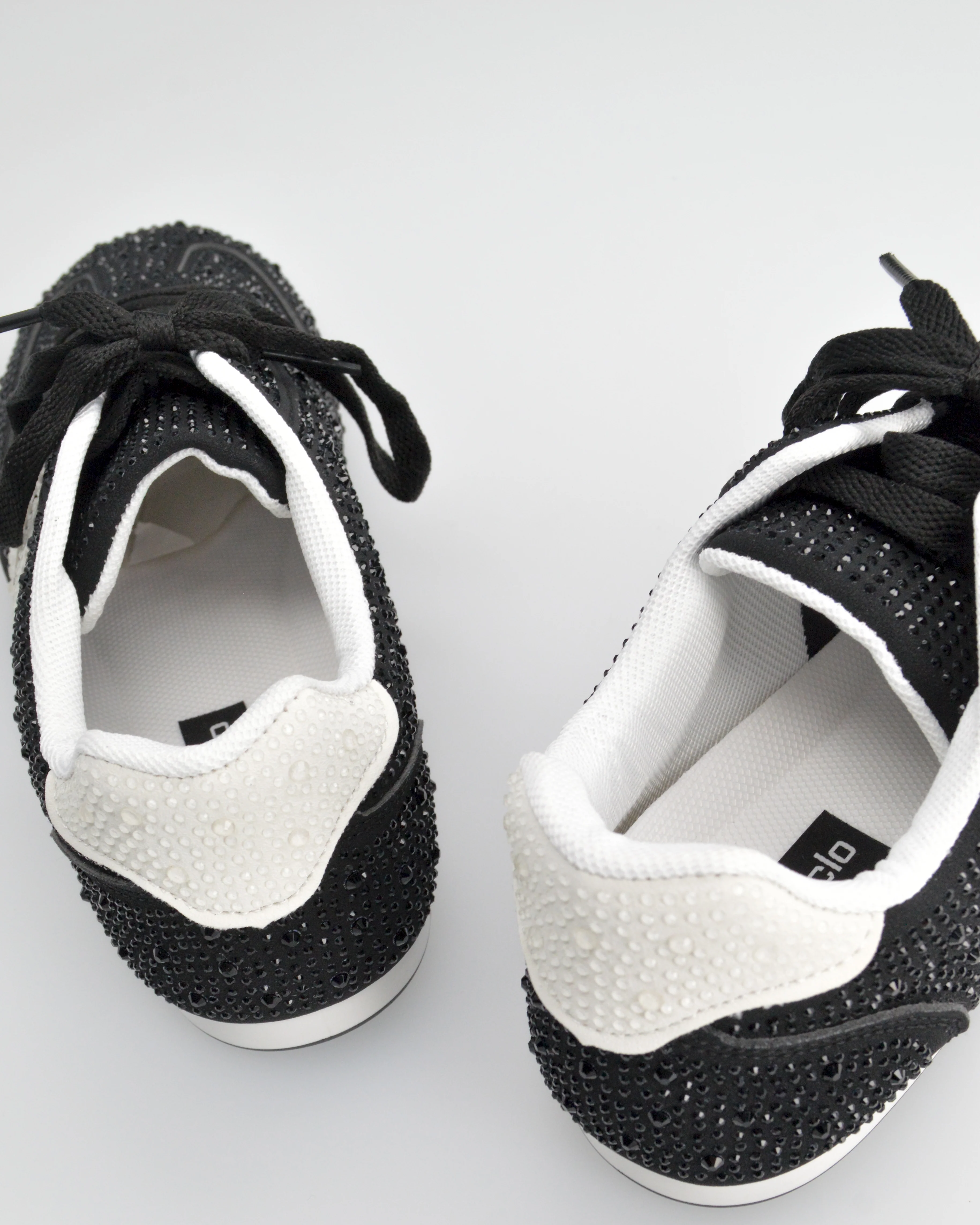 CASSIDY - scarpe basse nere con glitter brillanti - Image 5