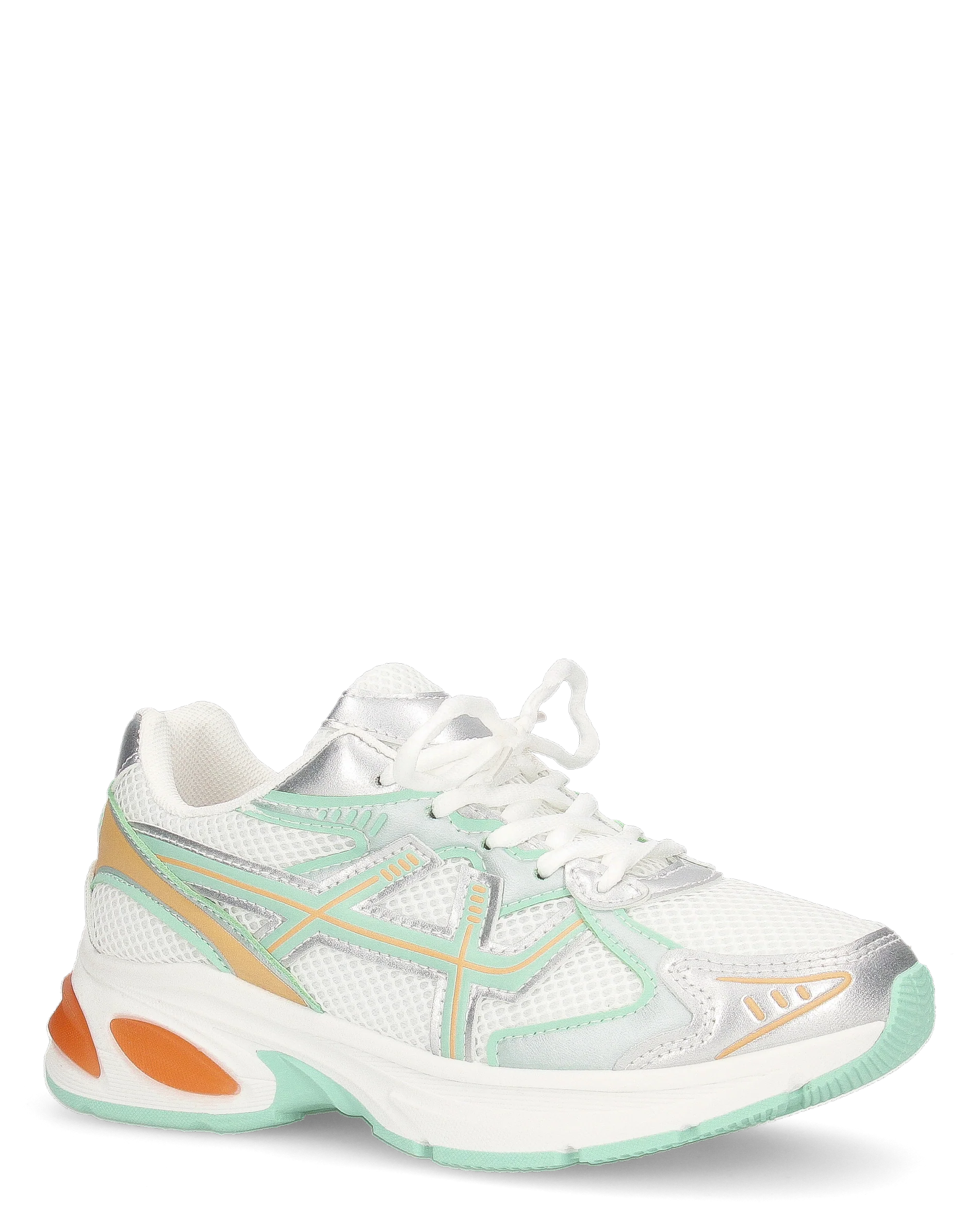 CHARLEE- sneakers bianche con inserti multicolore - Image 2
