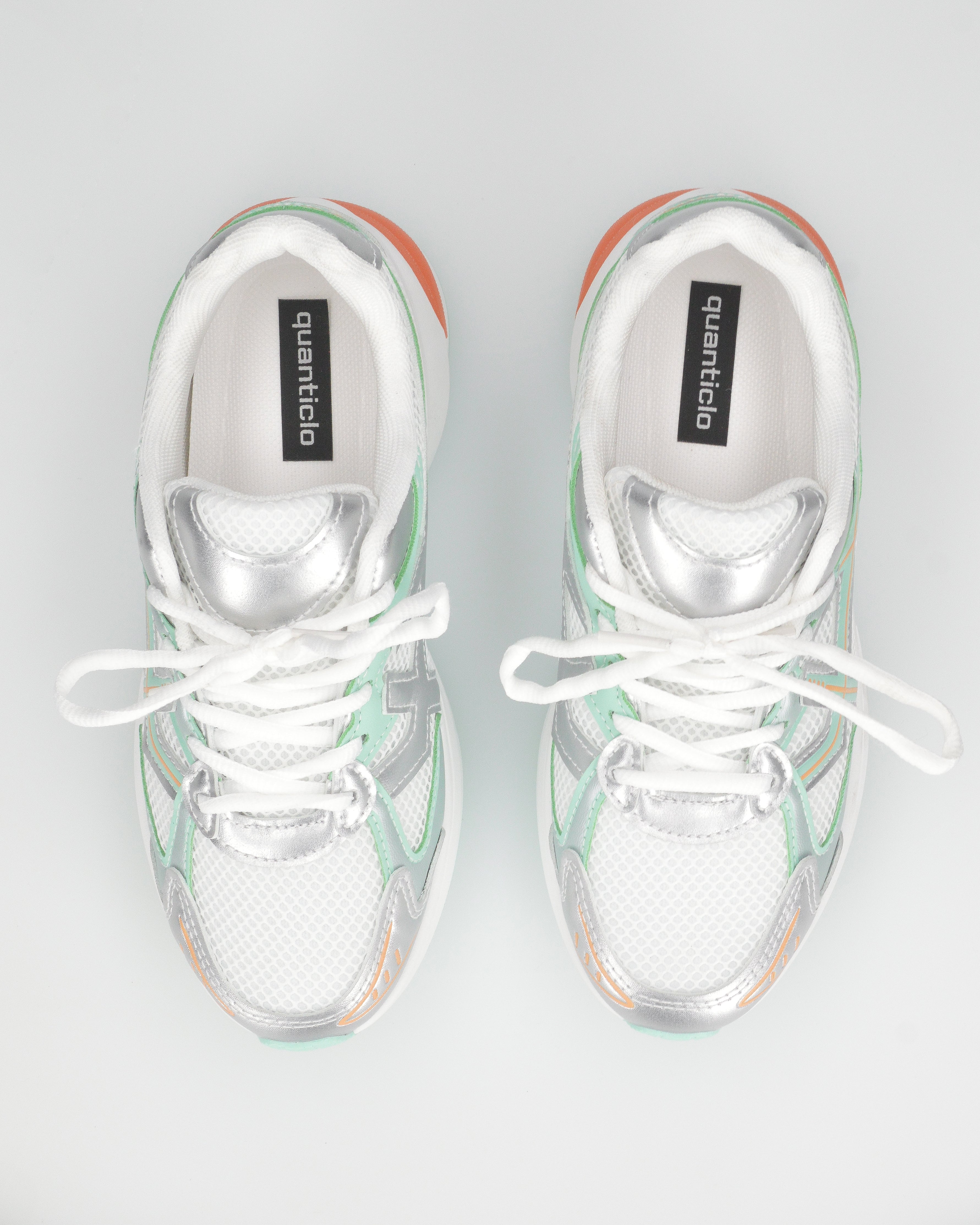 CHARLEE- sneakers bianche con inserti multicolore - Image 4