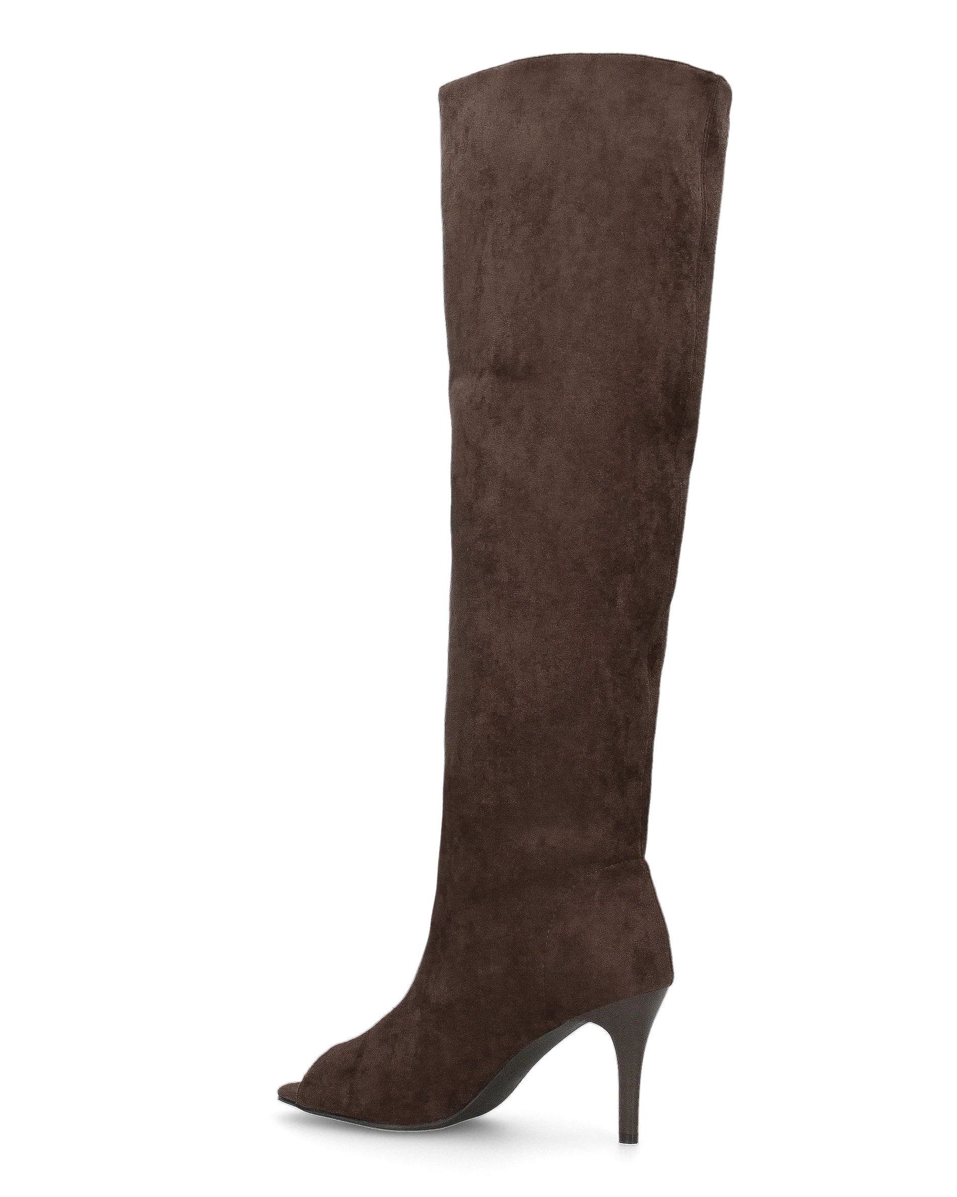 CLOH - stivali alti marroni con punta open-toe - Image 5