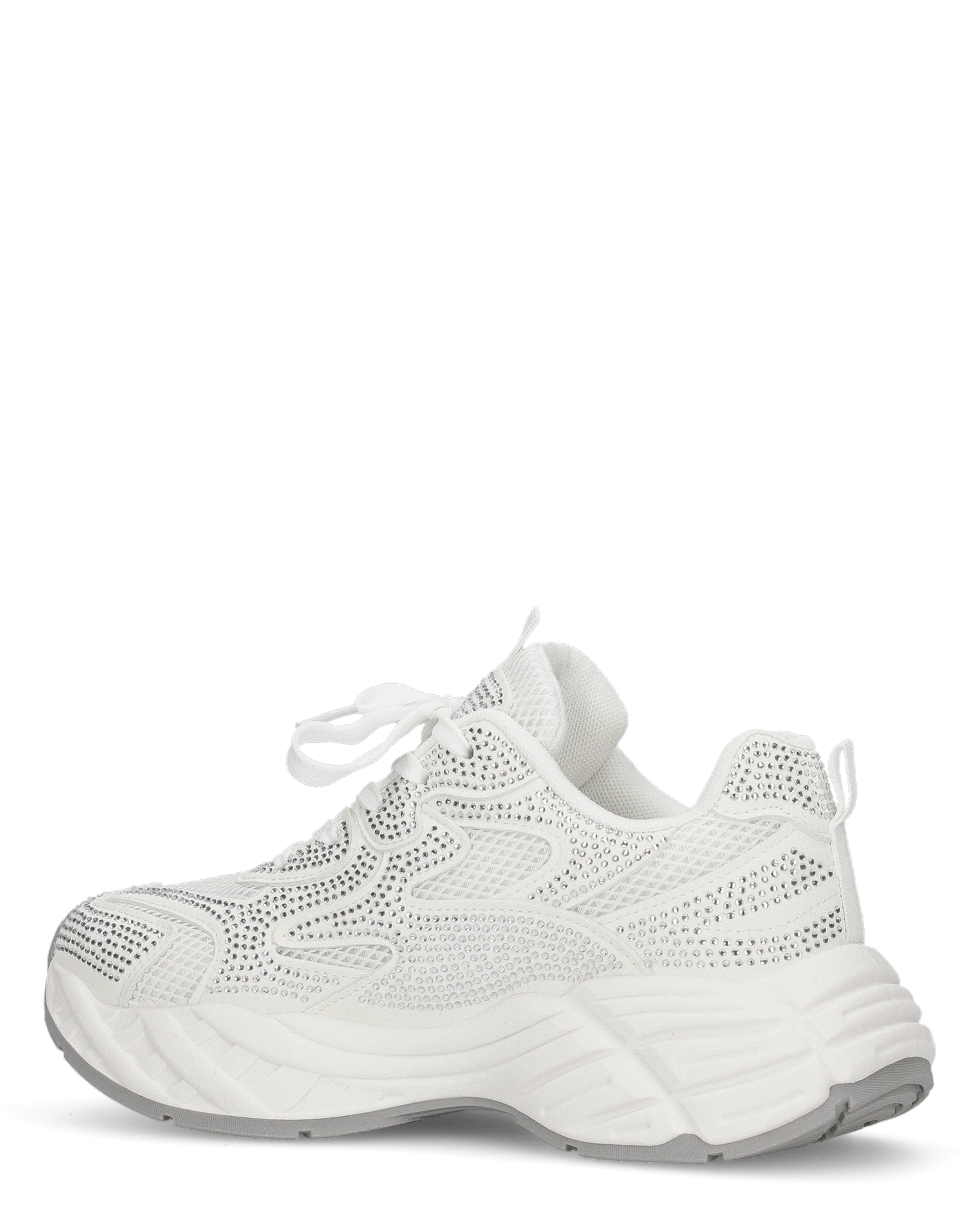 DIANA - Chunky sneakers bianche con tessuto brillantinato - Image 6