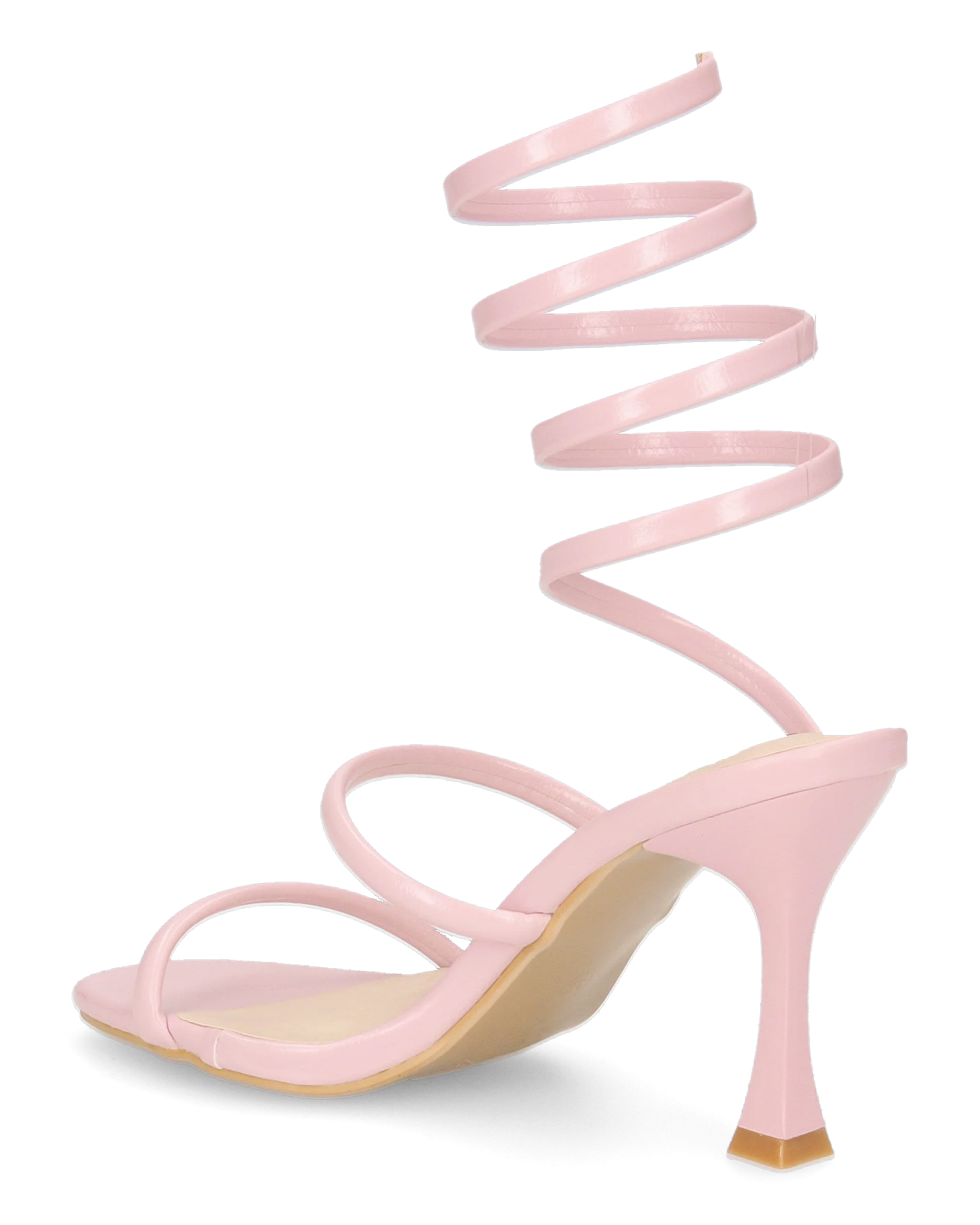 DONNIE - sandali rosa con tacco con spirale - Image 4