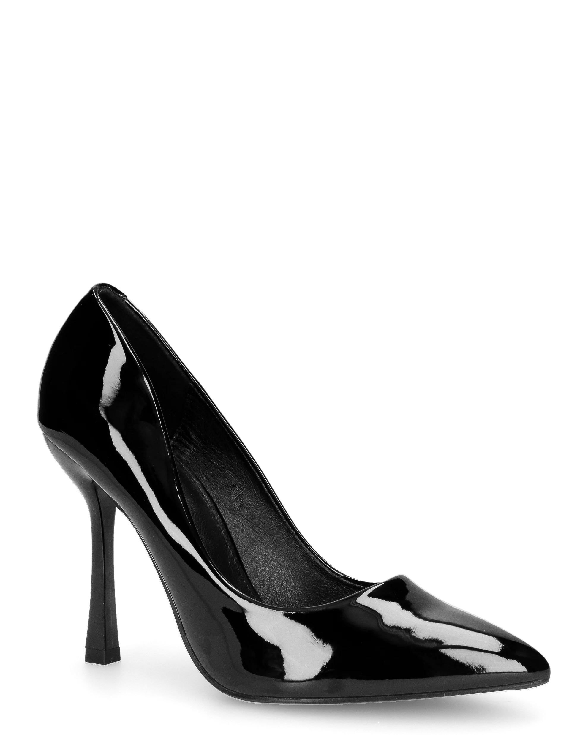 ELOWEN - décolleté in glassy nero con tacco a spillo - Image 2