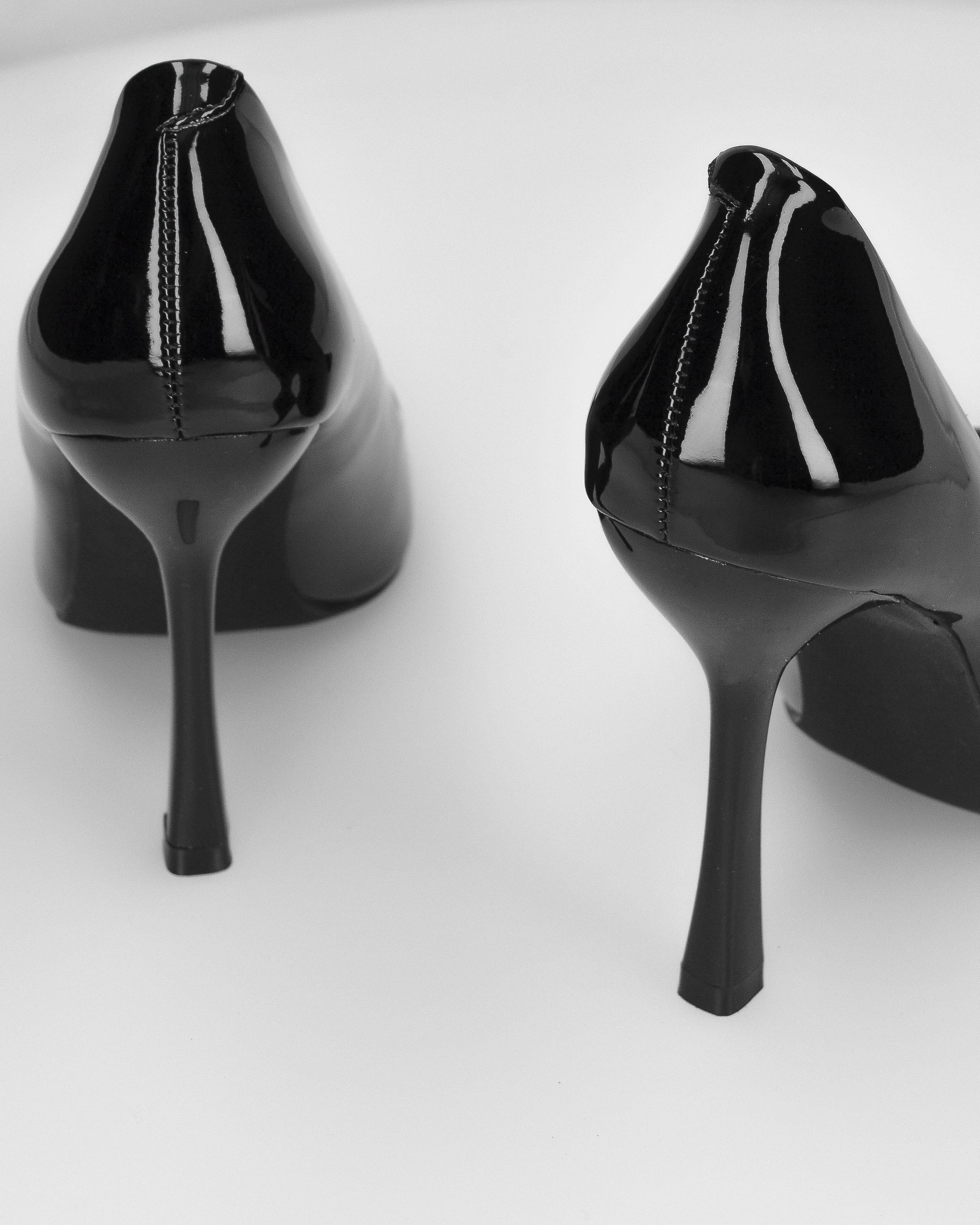 ELOWEN - décolleté in glassy nero con tacco a spillo - Image 3