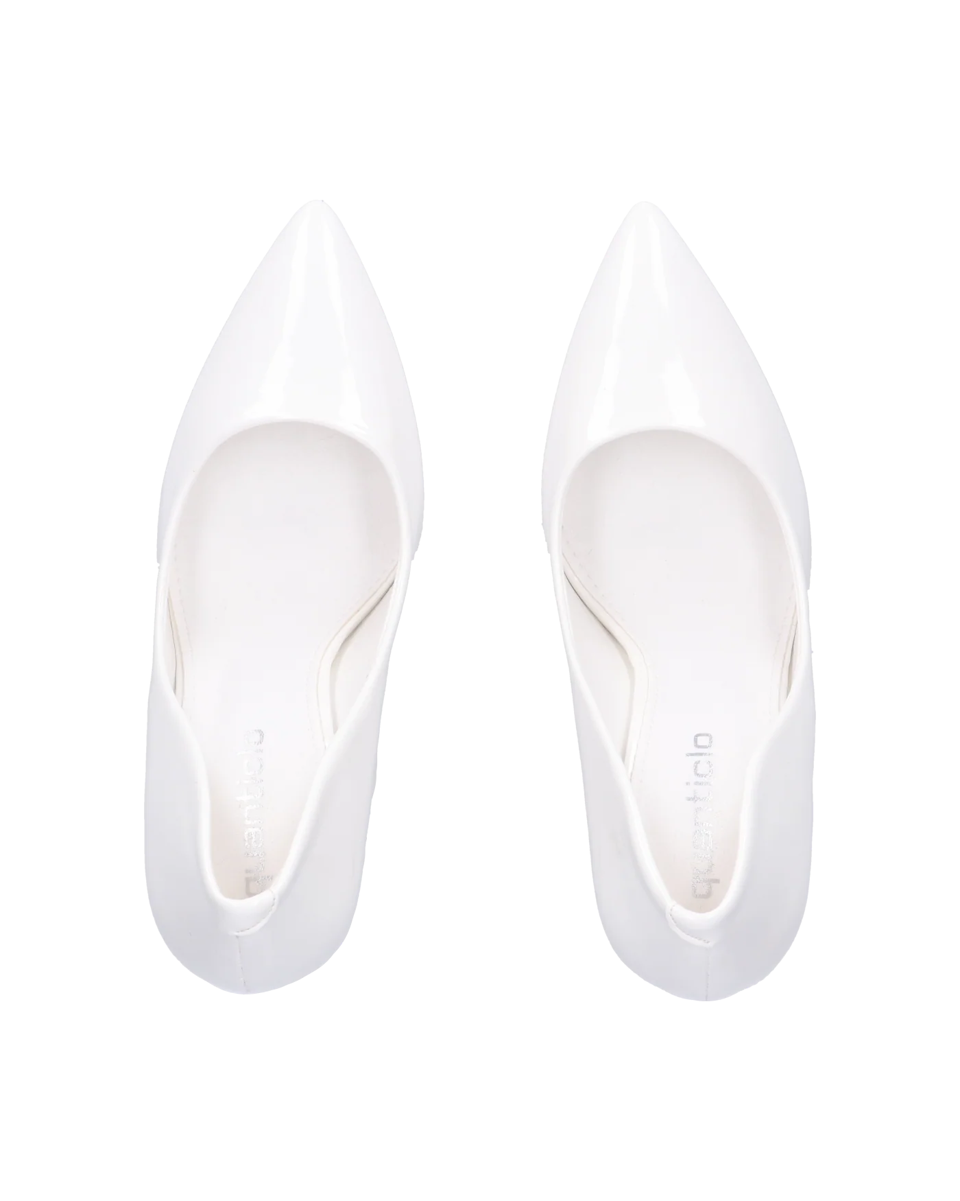 ELOWEN - décolleté in glassy bianco con tacco a spillo - Image 2