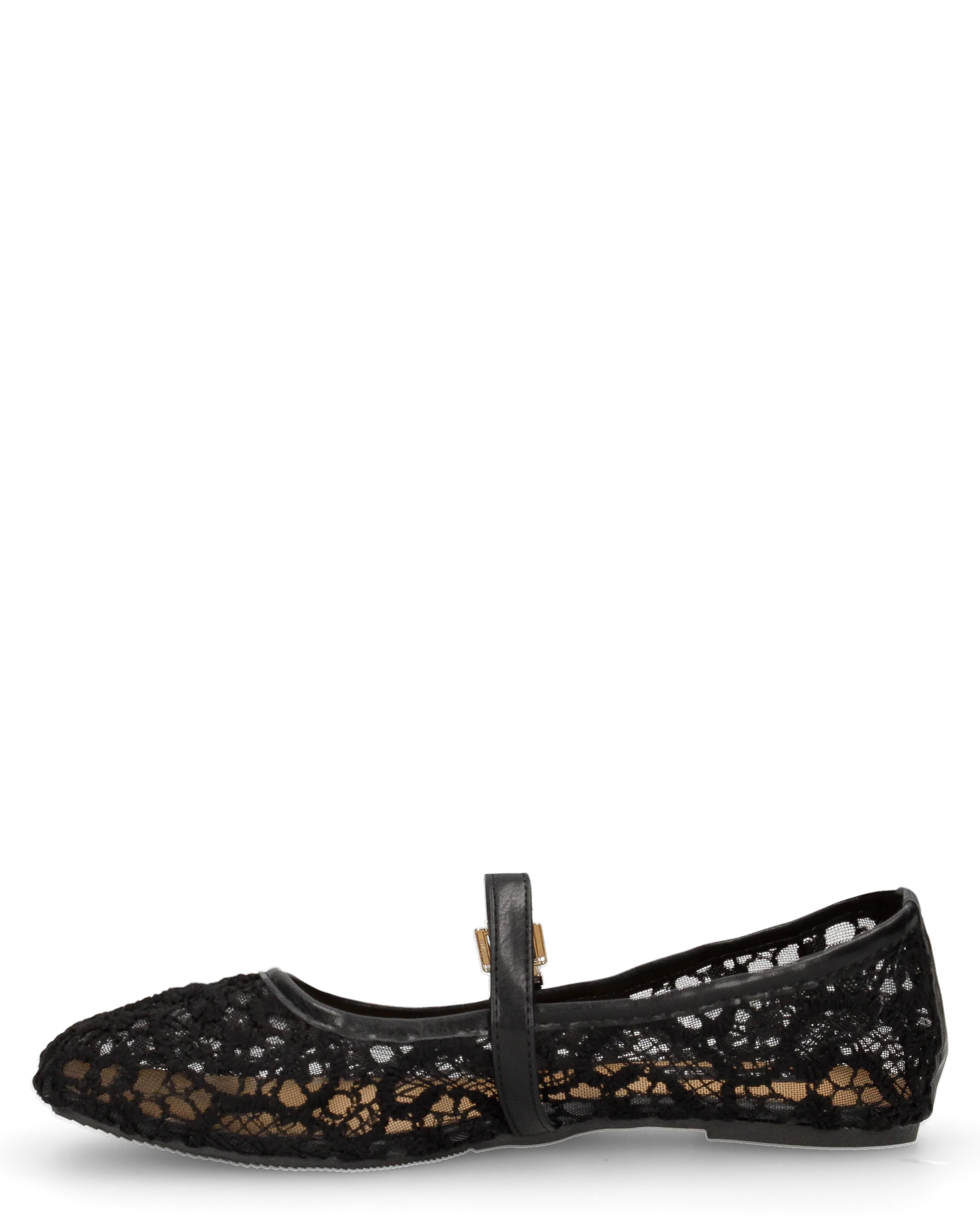 ETTA - ballerine neri traforate con soletta beige - Image 6