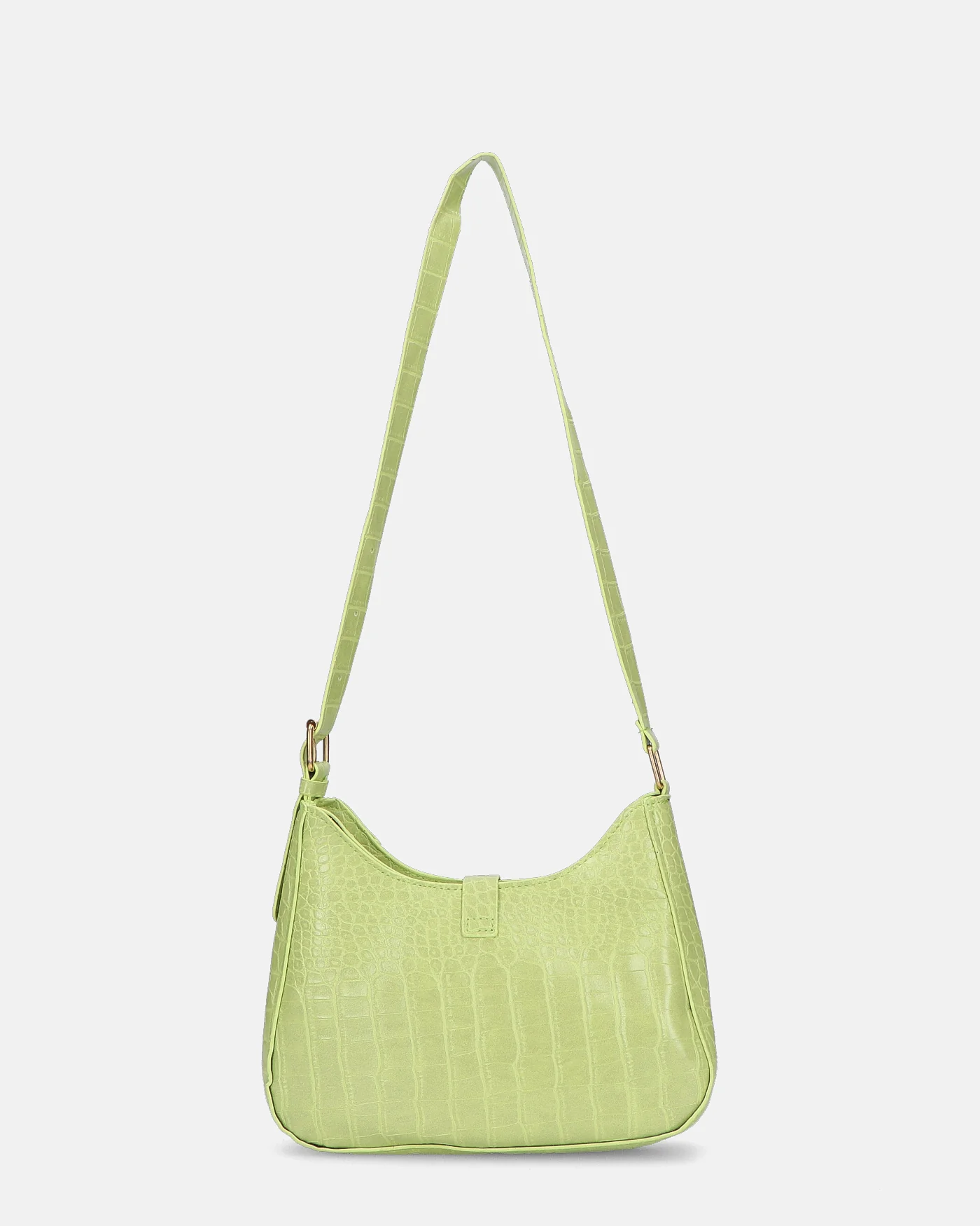 FAHY  - borsa a tracolla verde con chiusura magnetica e trama pitonata - Image 3
