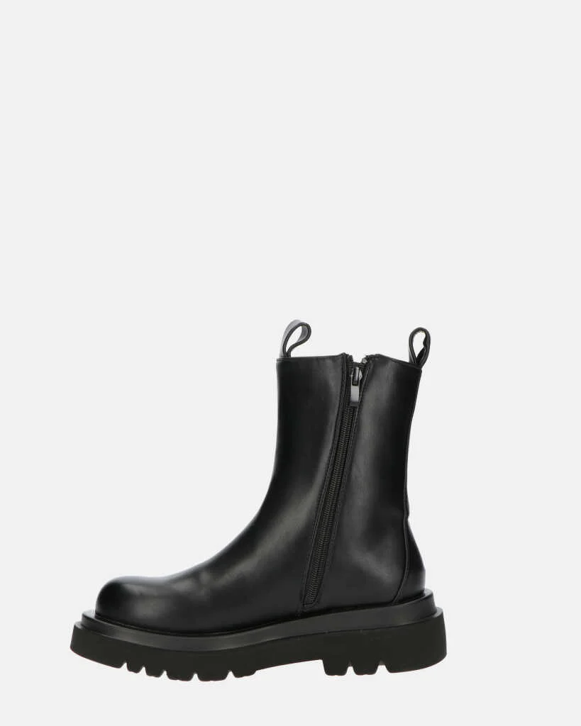 FEBE - scarpe nere con banda elastica in ecopelle - Image 10