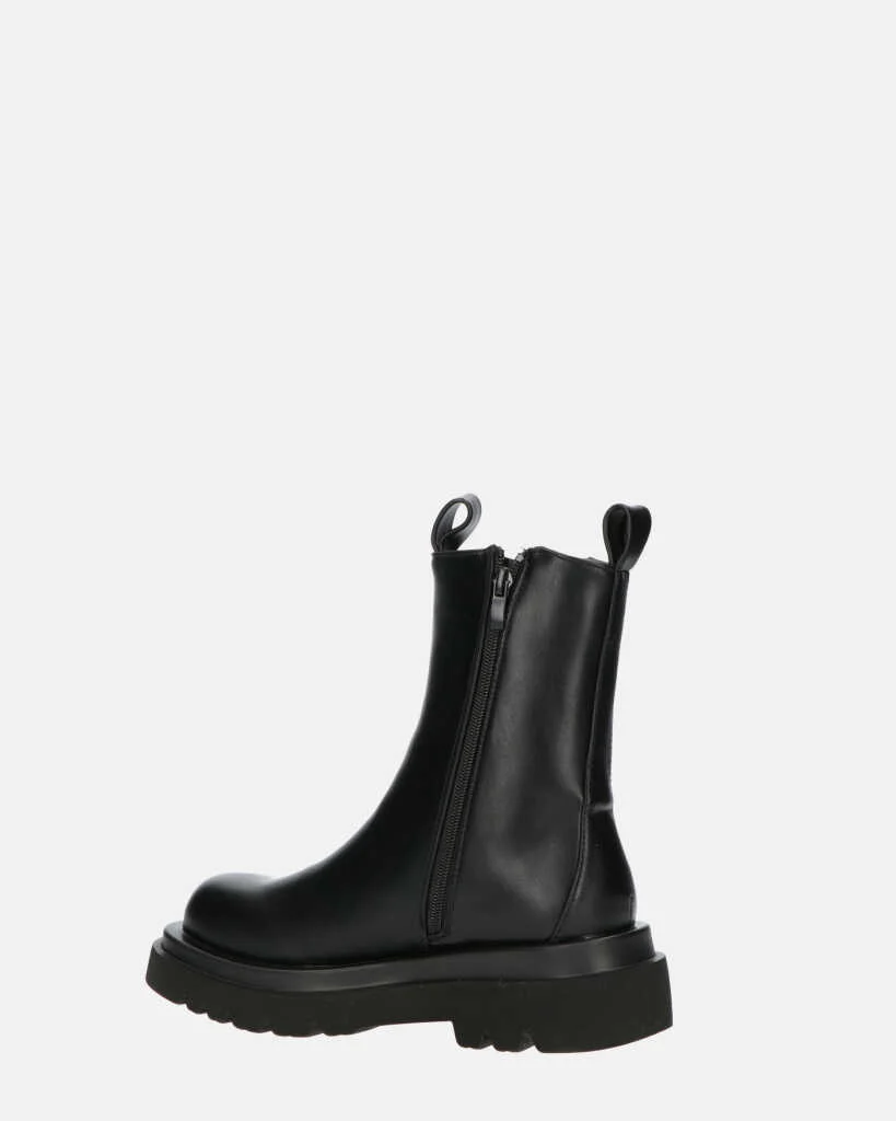 FEBE - scarpe nere con banda elastica in ecopelle - Image 11