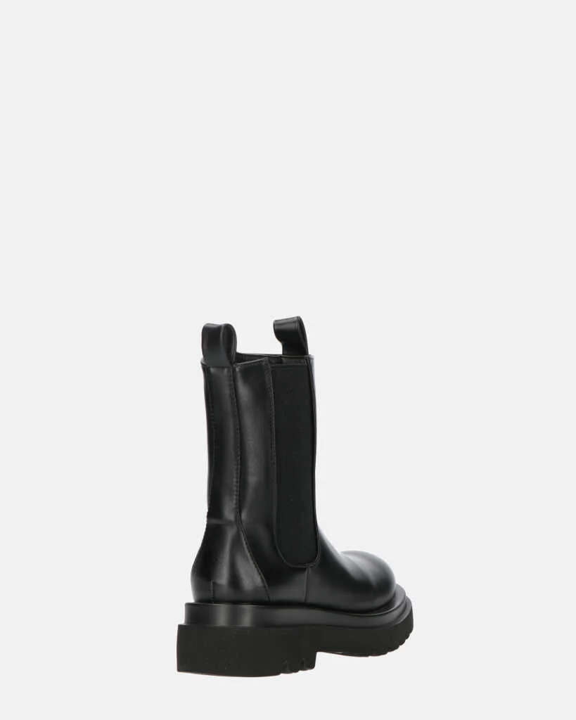FEBE - scarpe nere con banda elastica in ecopelle - Image 14