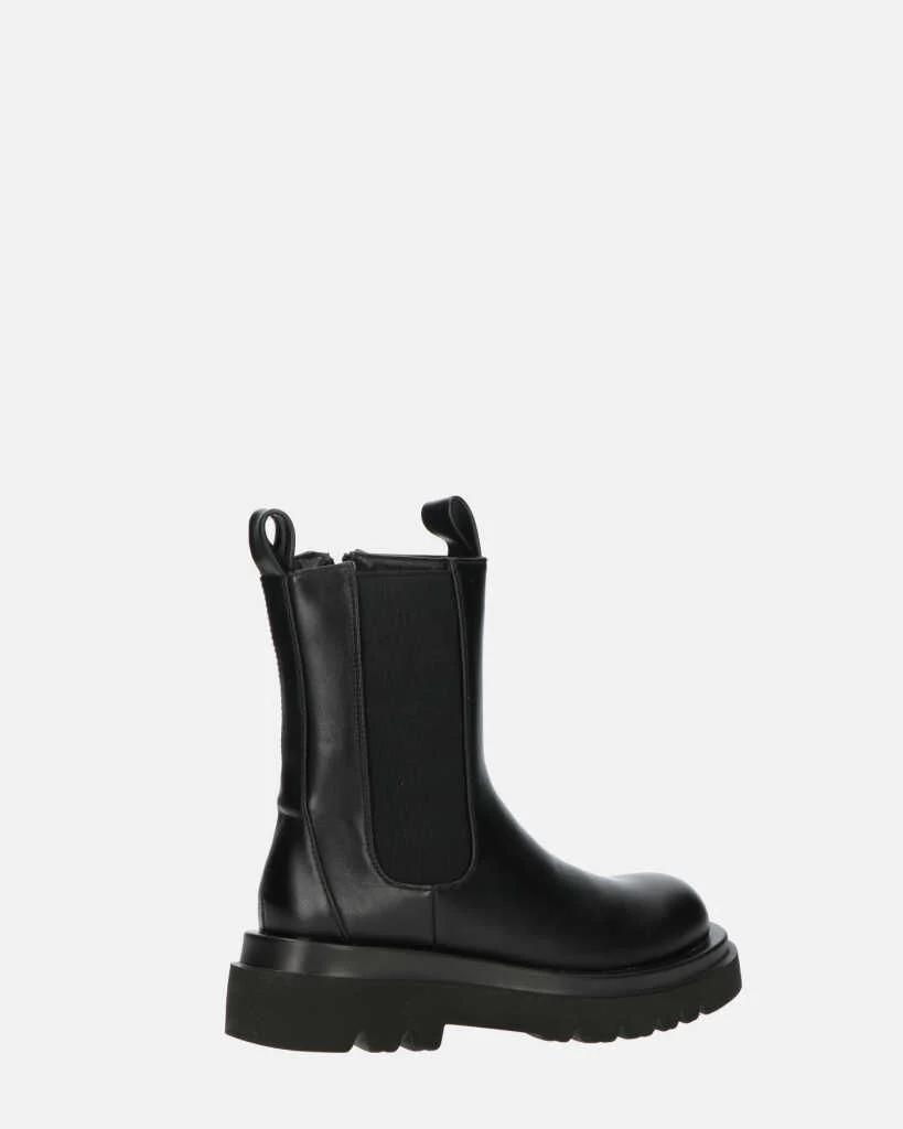 FEBE - scarpe nere con banda elastica in ecopelle - Image 15