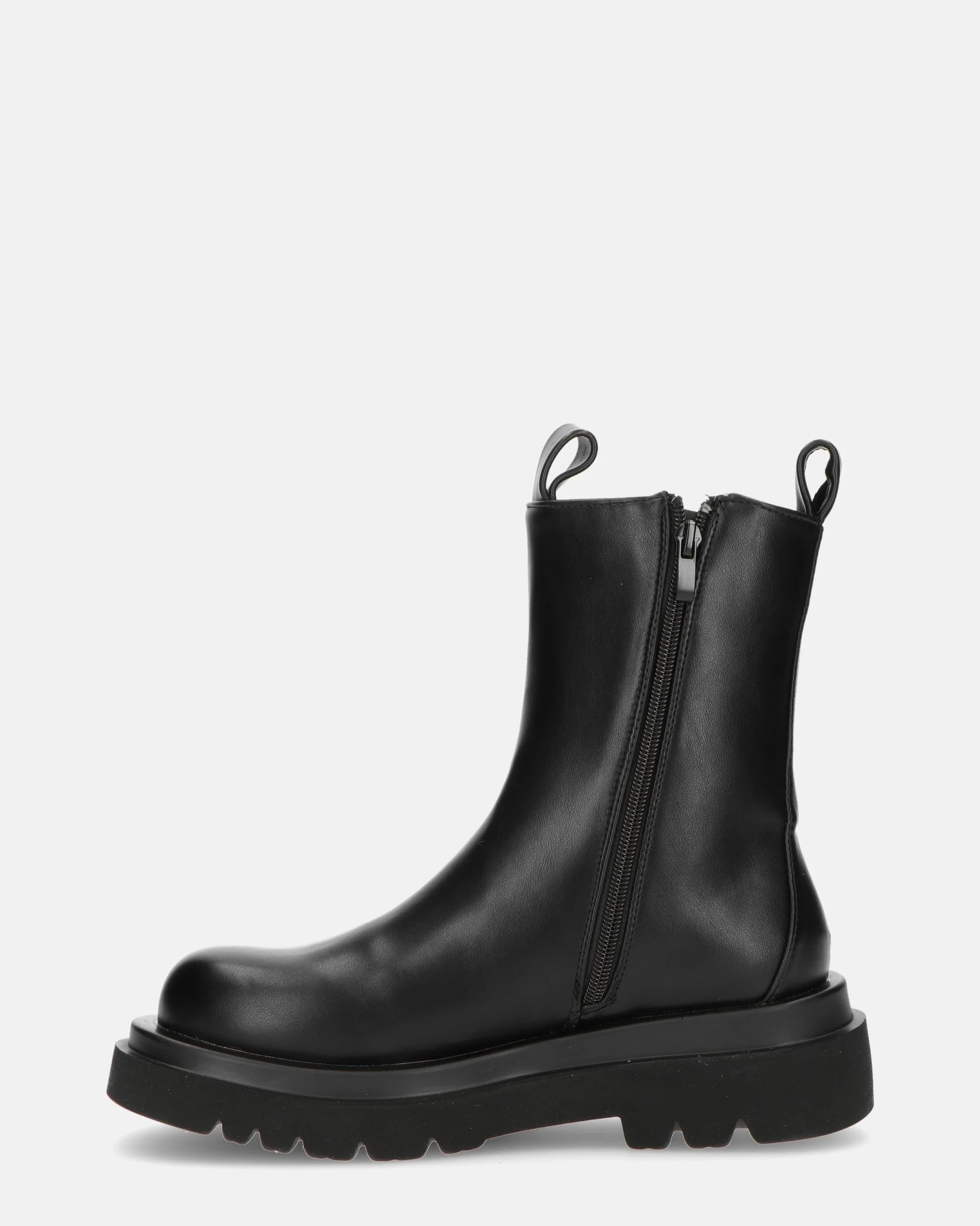 FEBE - scarpe nere con banda elastica in ecopelle - Image 3