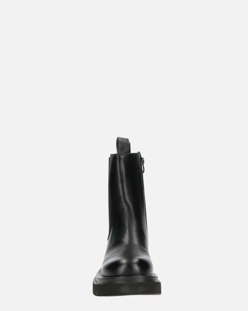 FEBE - scarpe nere con banda elastica in ecopelle - Image 7