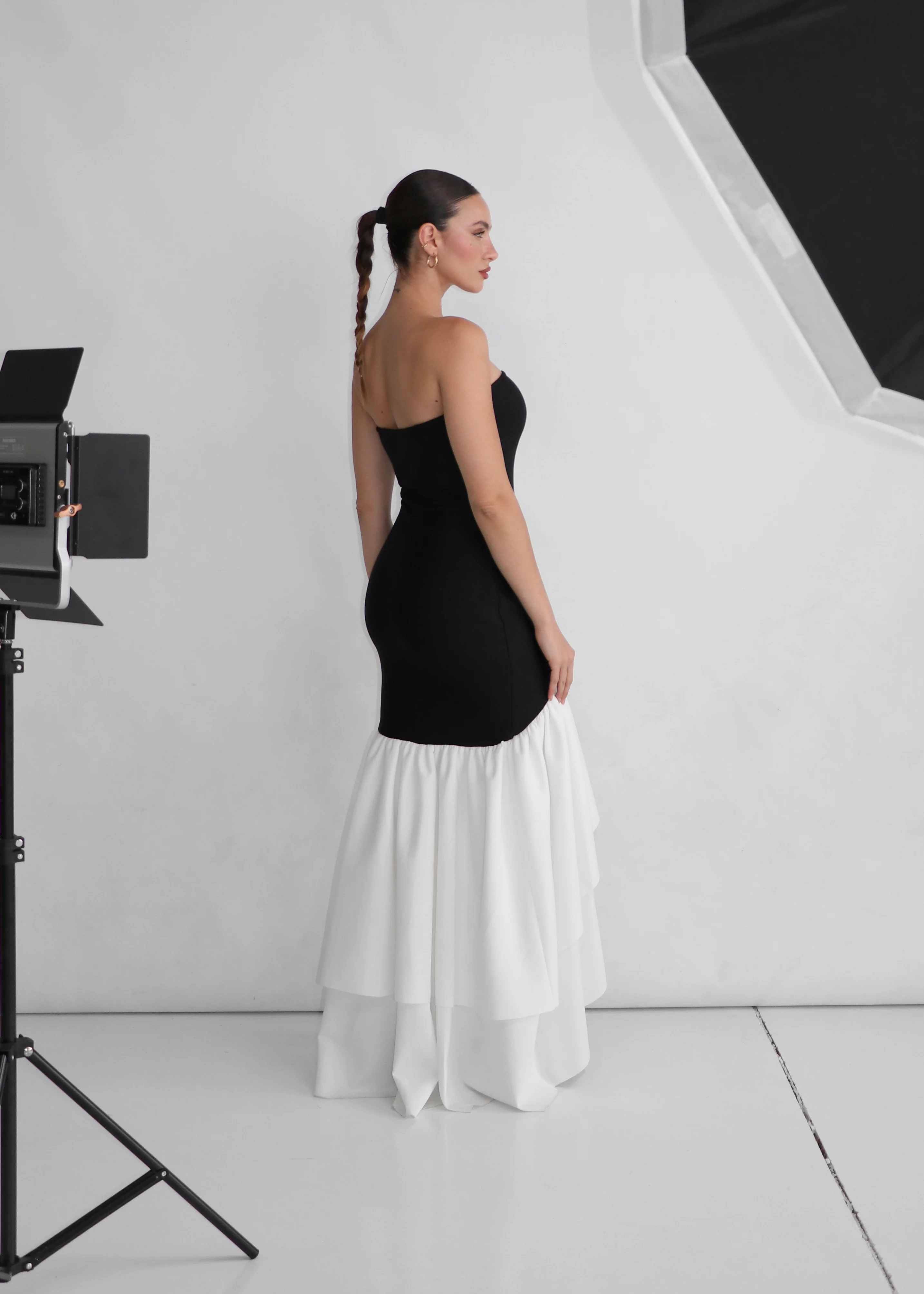 FLORENCE - maxi abito con gonna voluminosa bianca - Image 4