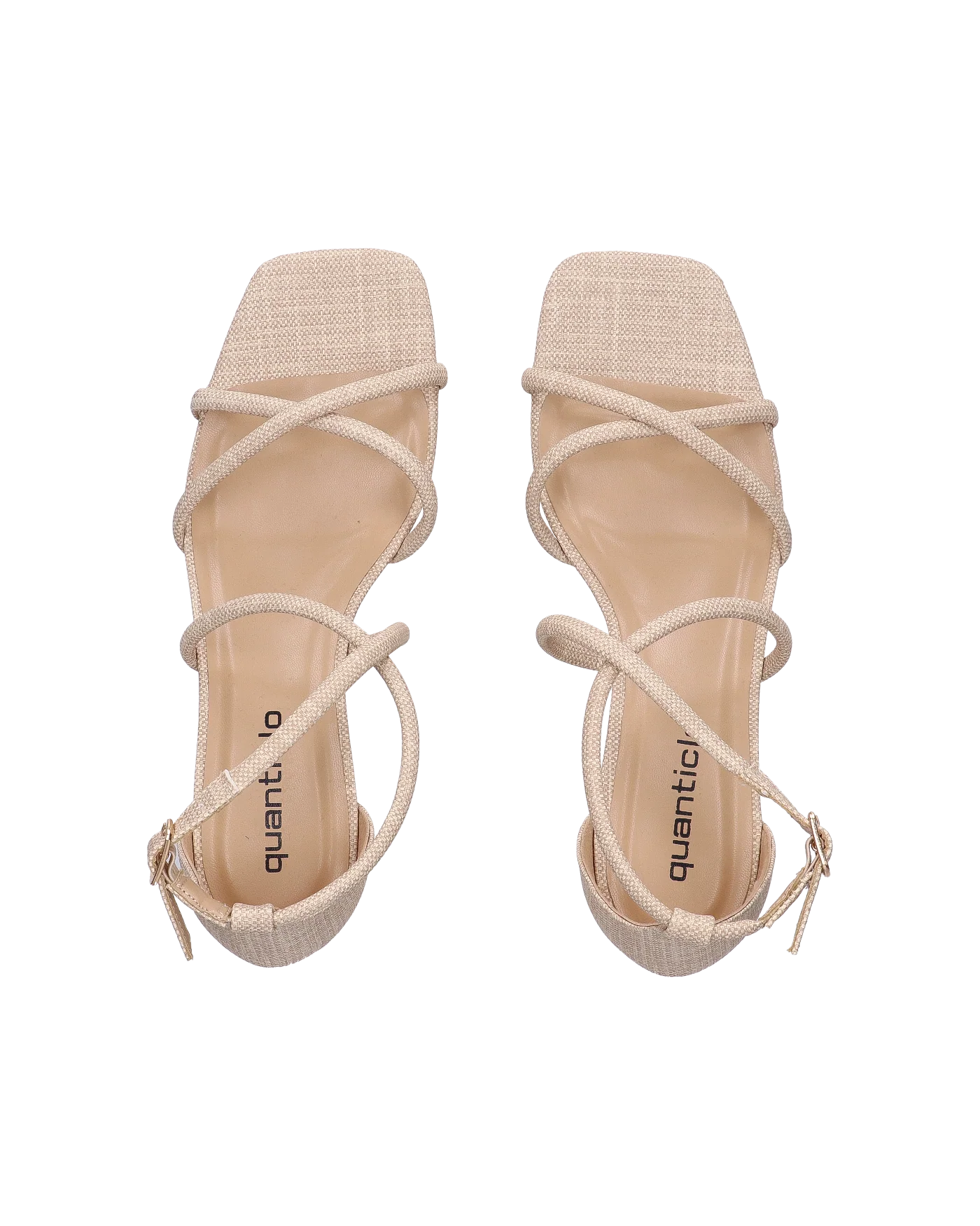 FRANCY - sandali in simil pelle beige con cinturino - Image 2