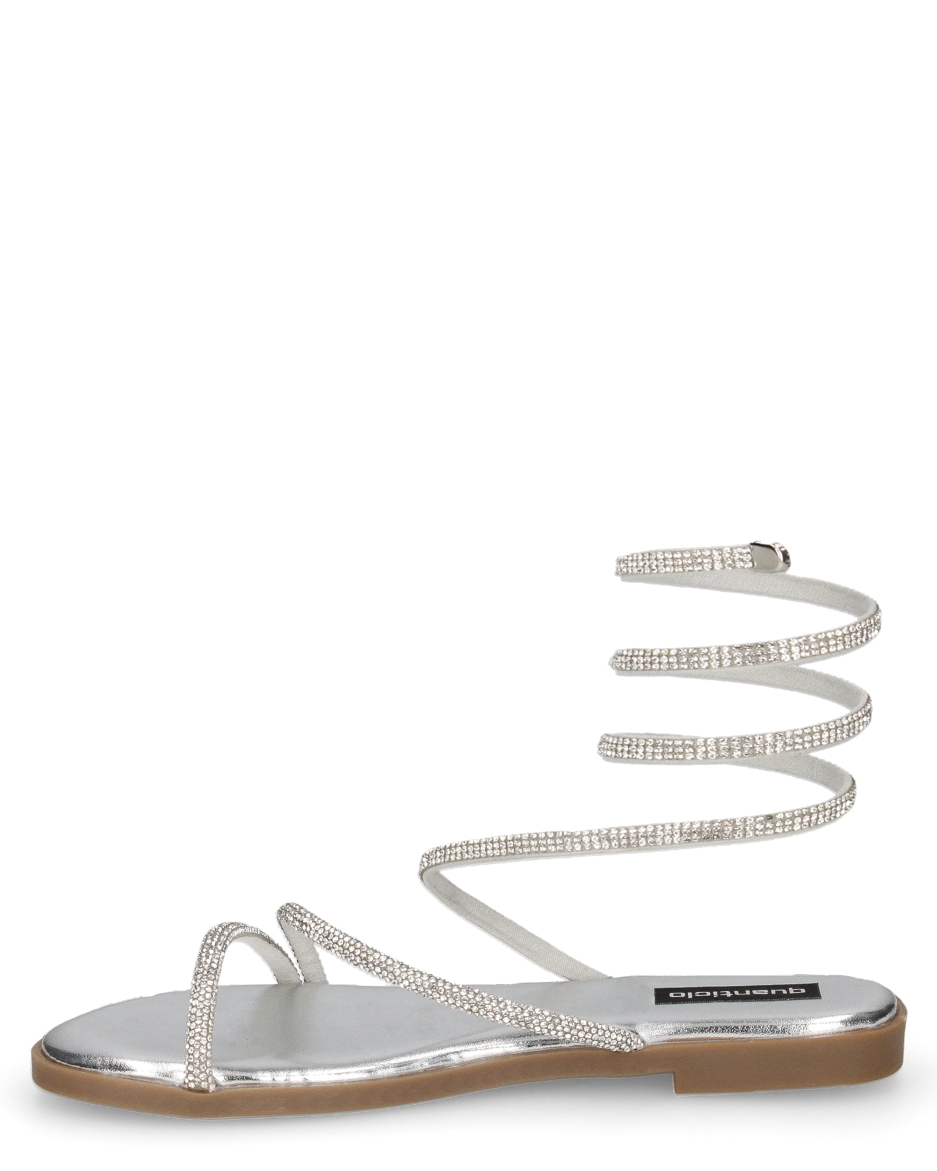 HANNA - sandali flat argentati con spirale - Image 6