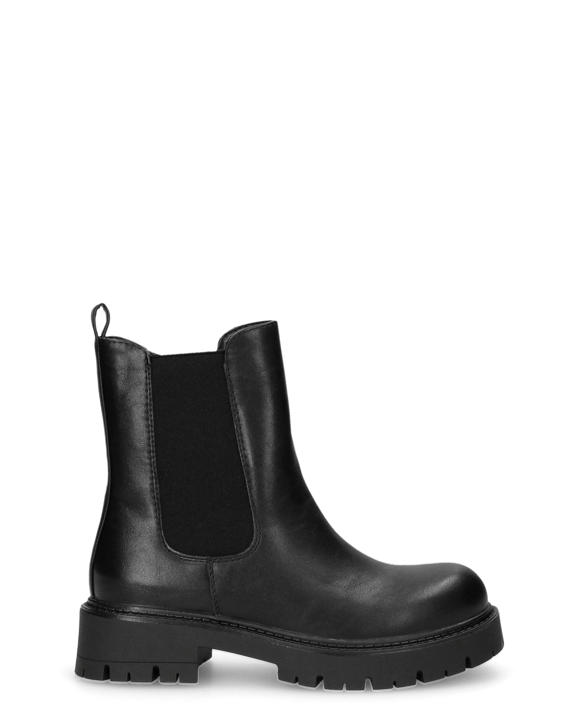 HEMMY - stivali 2 in 1 in simil pelle nera con suola carrarmato - Image 3