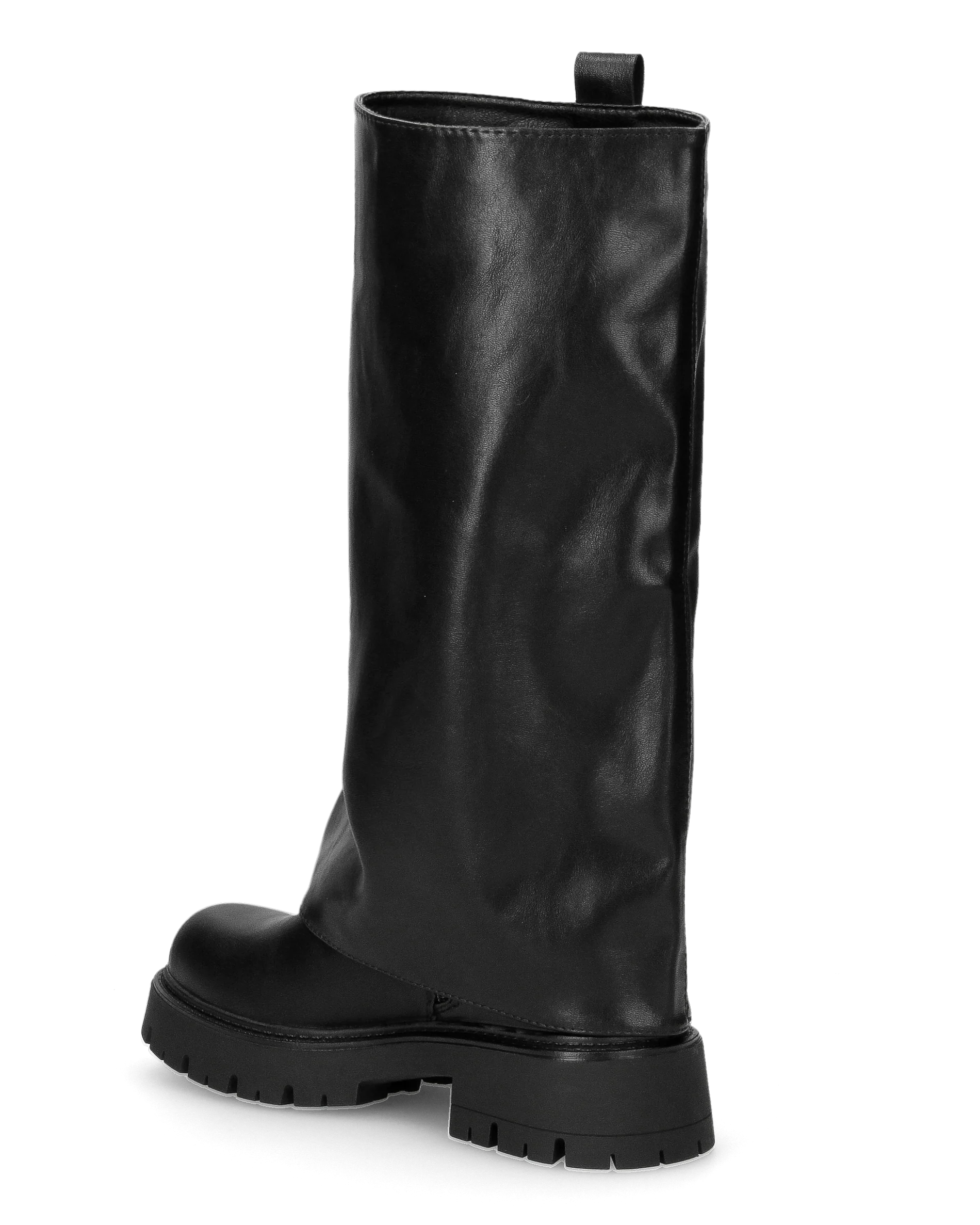 HEMMY - stivali 2 in 1 in simil pelle nera con suola carrarmato - Image 7