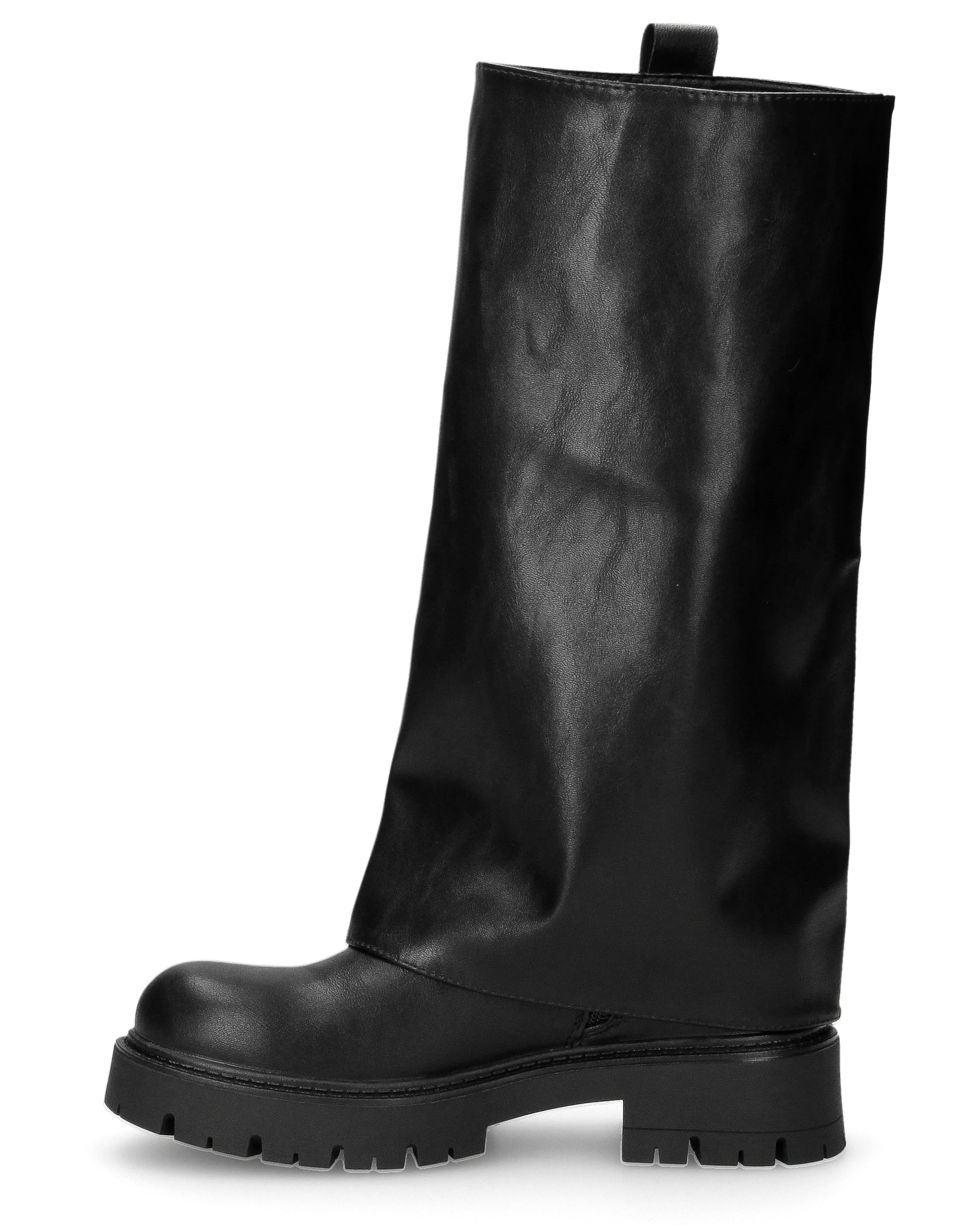 HEMMY - stivali 2 in 1 in simil pelle nera con suola carrarmato - Image 8