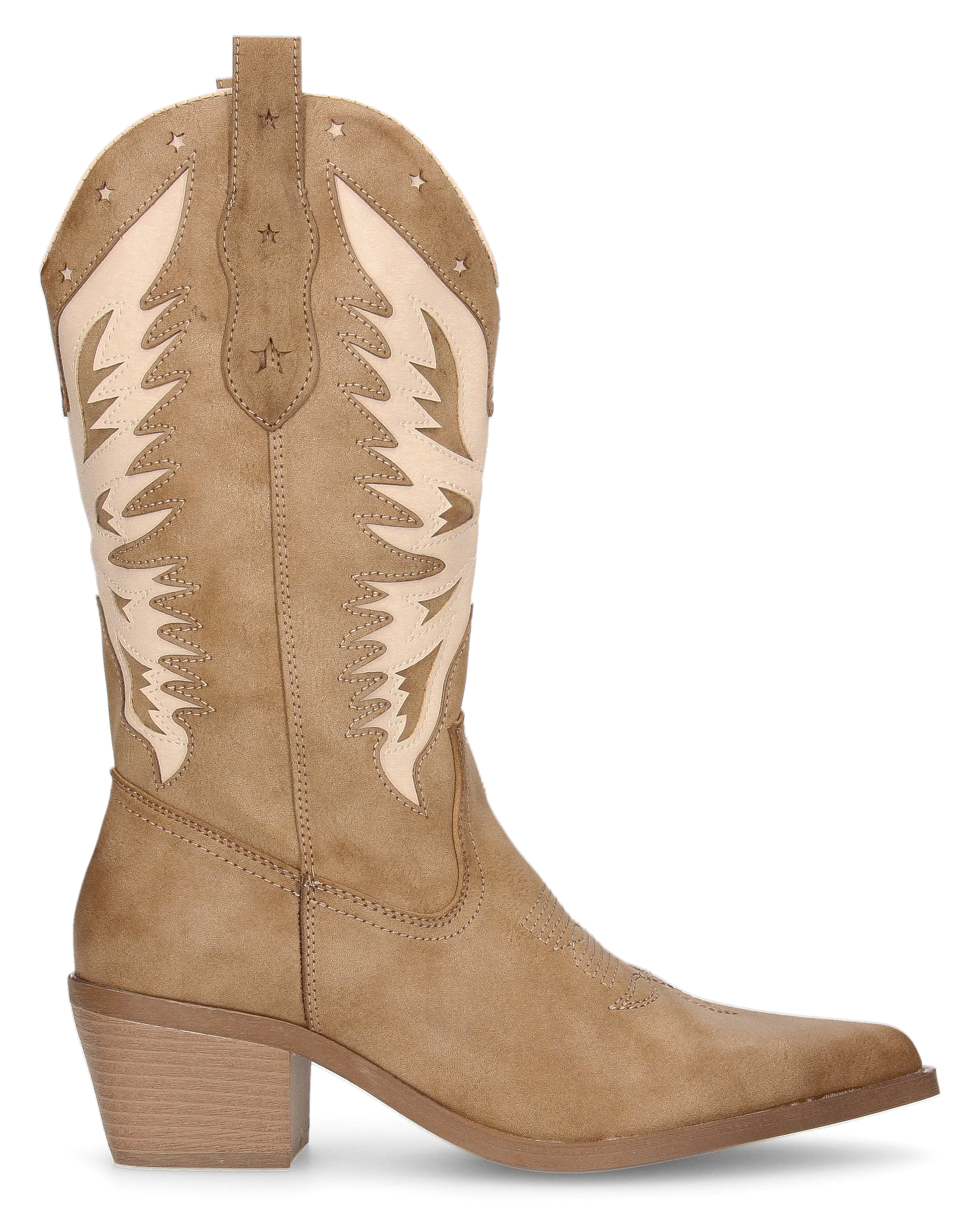 IRENE - camperos beige con disegni beige chiari