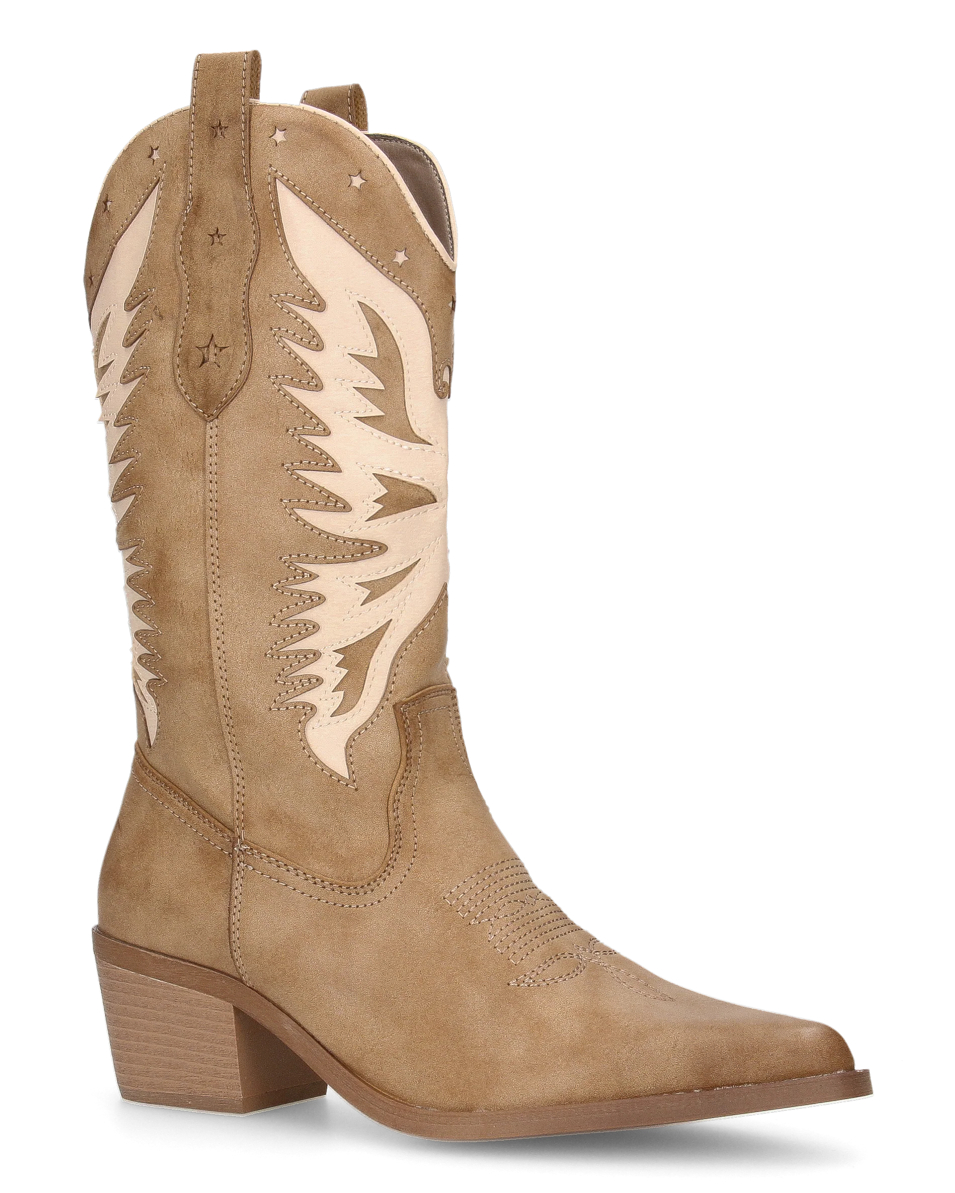 IRENE - camperos beige con disegni beige chiari - Image 2