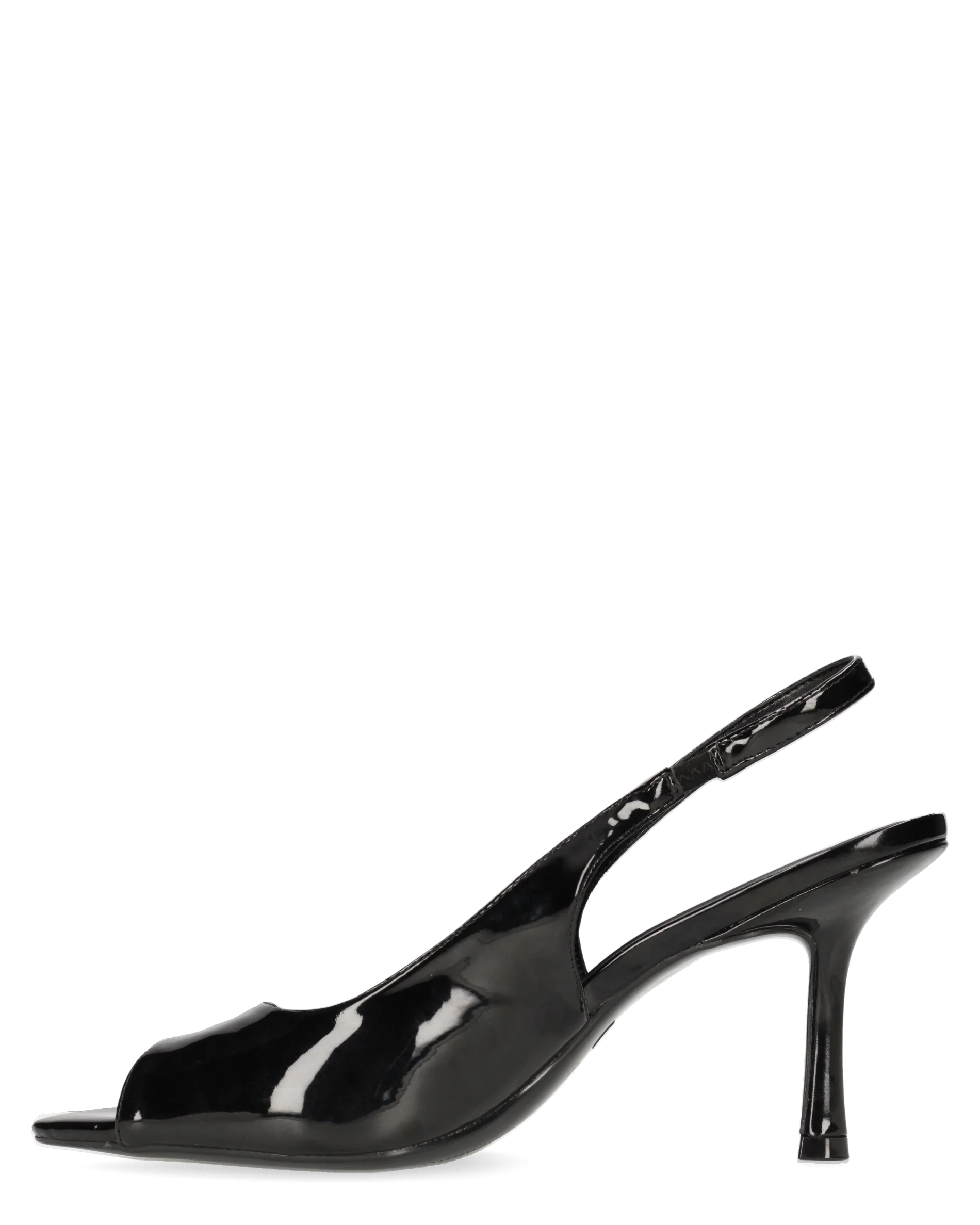 ISELIN - scarpe nere con cinturino e punta aperta - Image 2