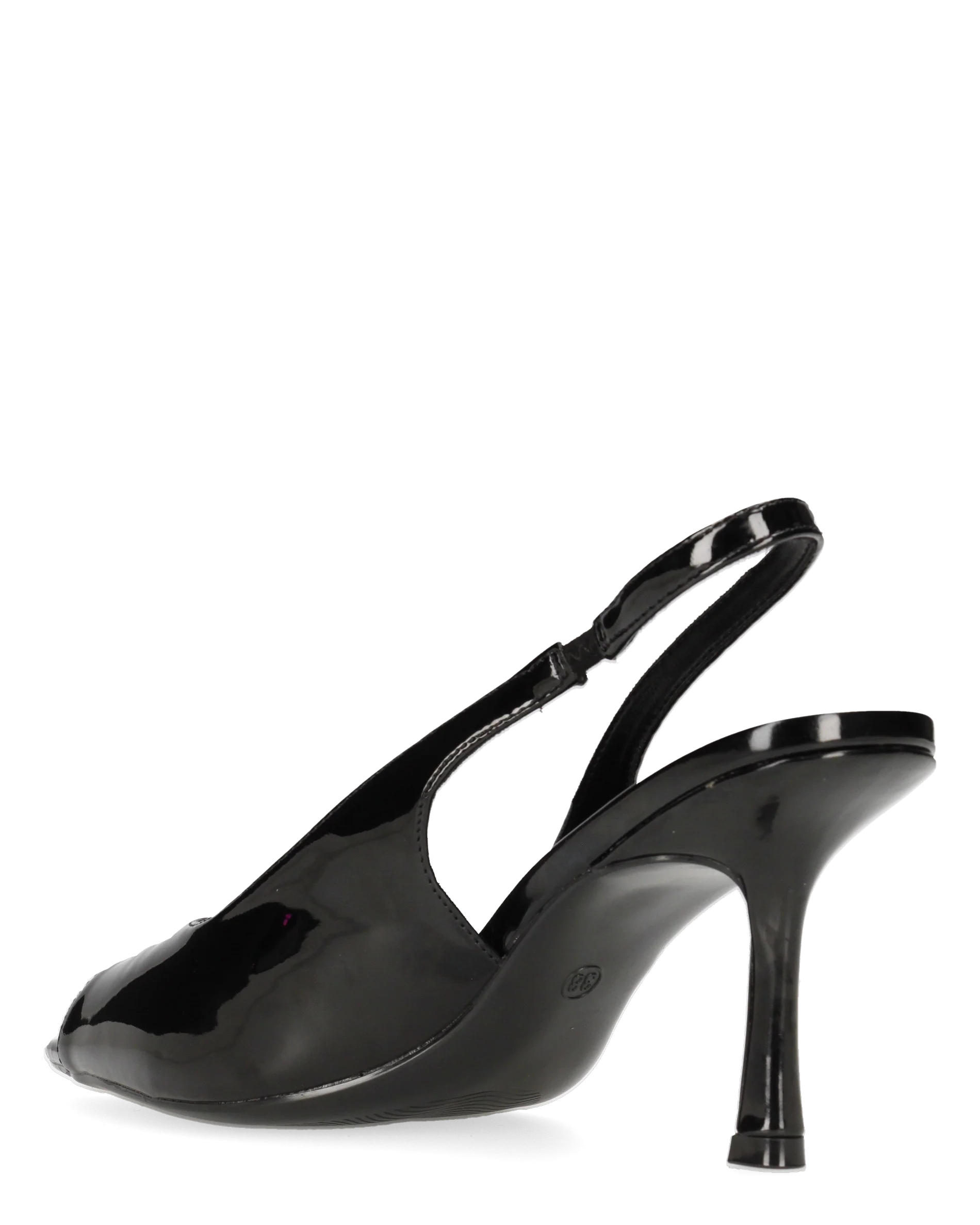 ISELIN - scarpe nere con cinturino e punta aperta - Image 4
