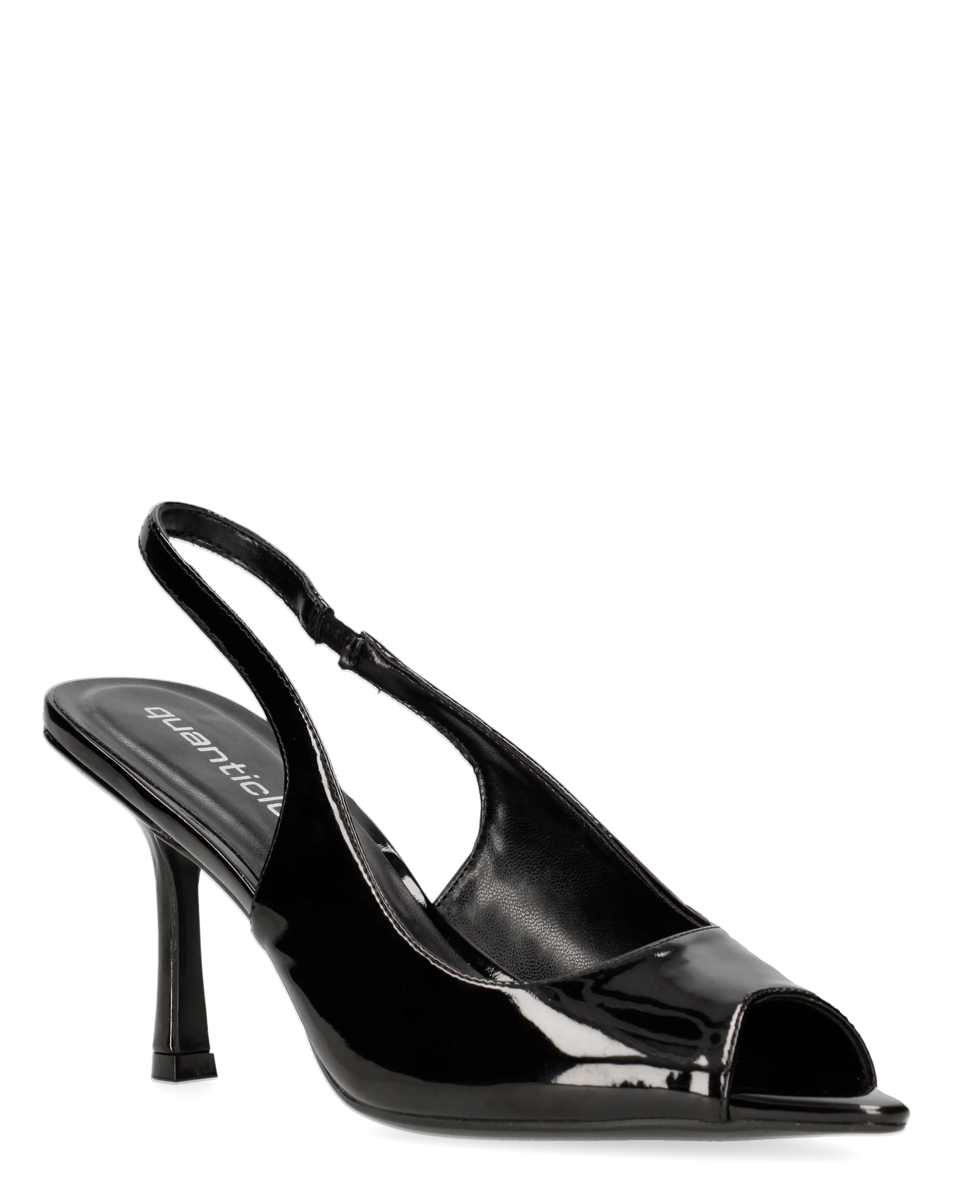 ISELIN - scarpe nere con cinturino e punta aperta - Image 5