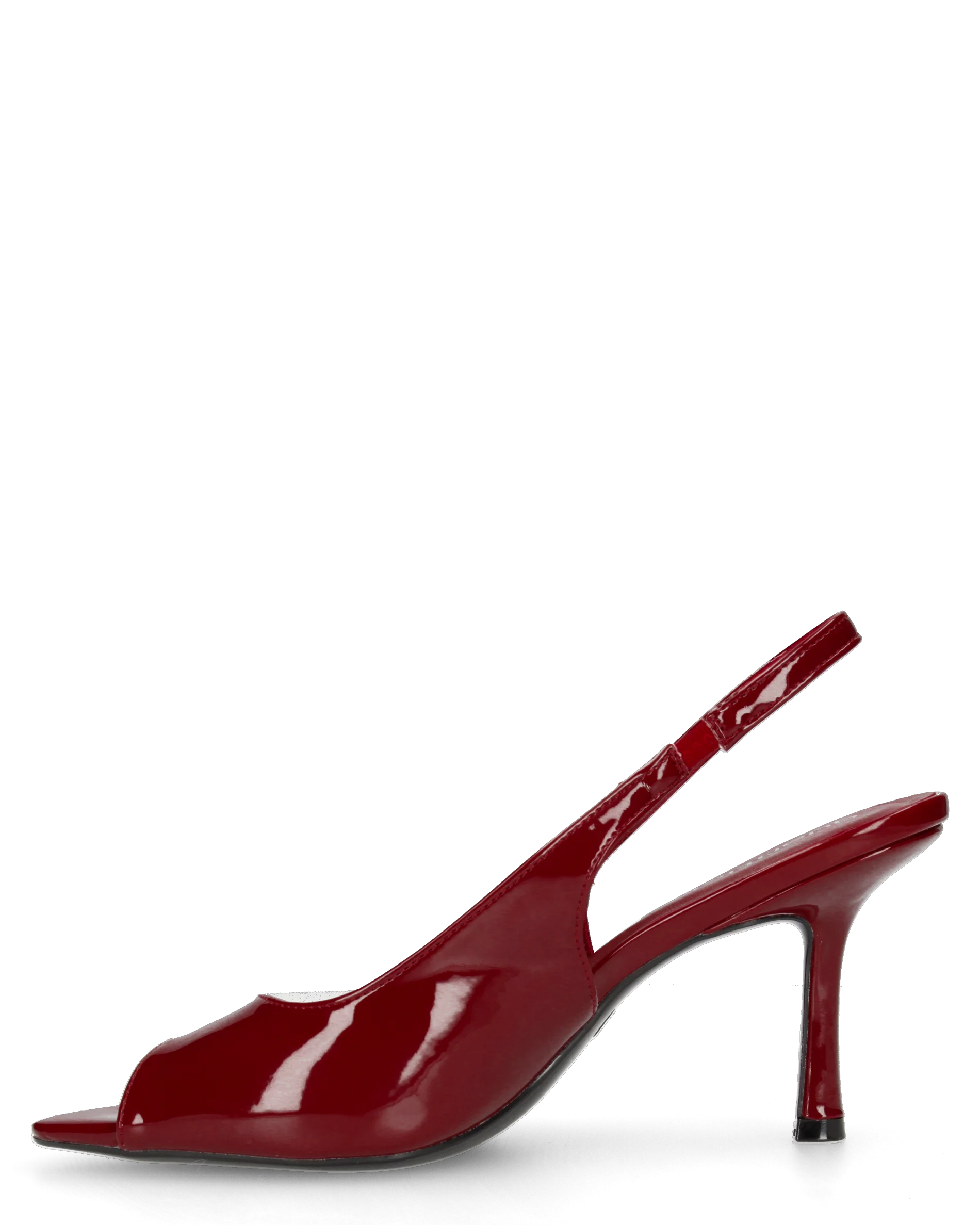 ISELIN - scarpe bordeaux con cinturino e punta aperta - Image 2