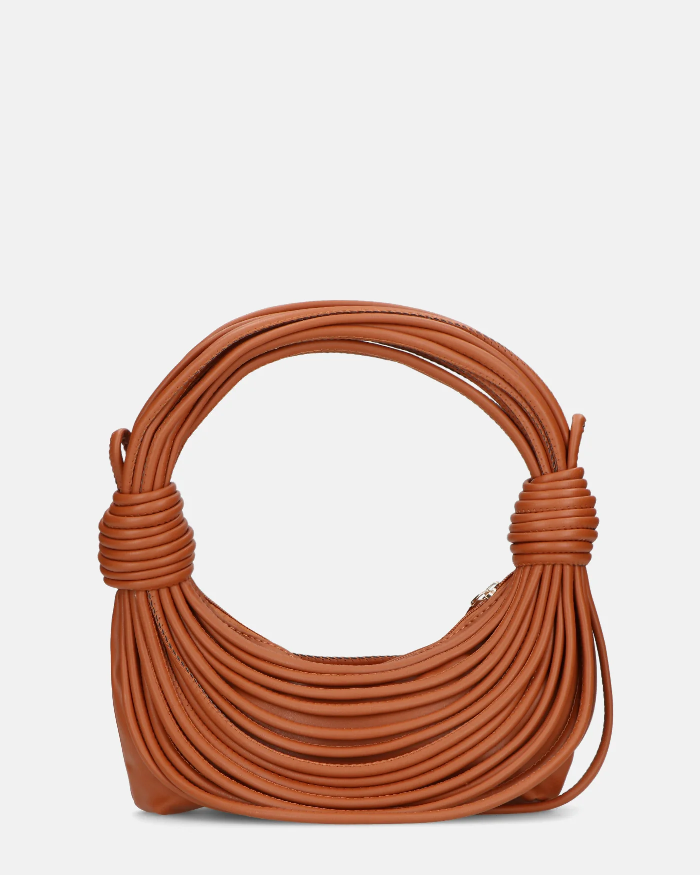 JELENA - borsetta marrone con chiusura zip con tracolla aggiuntiva - Image 3