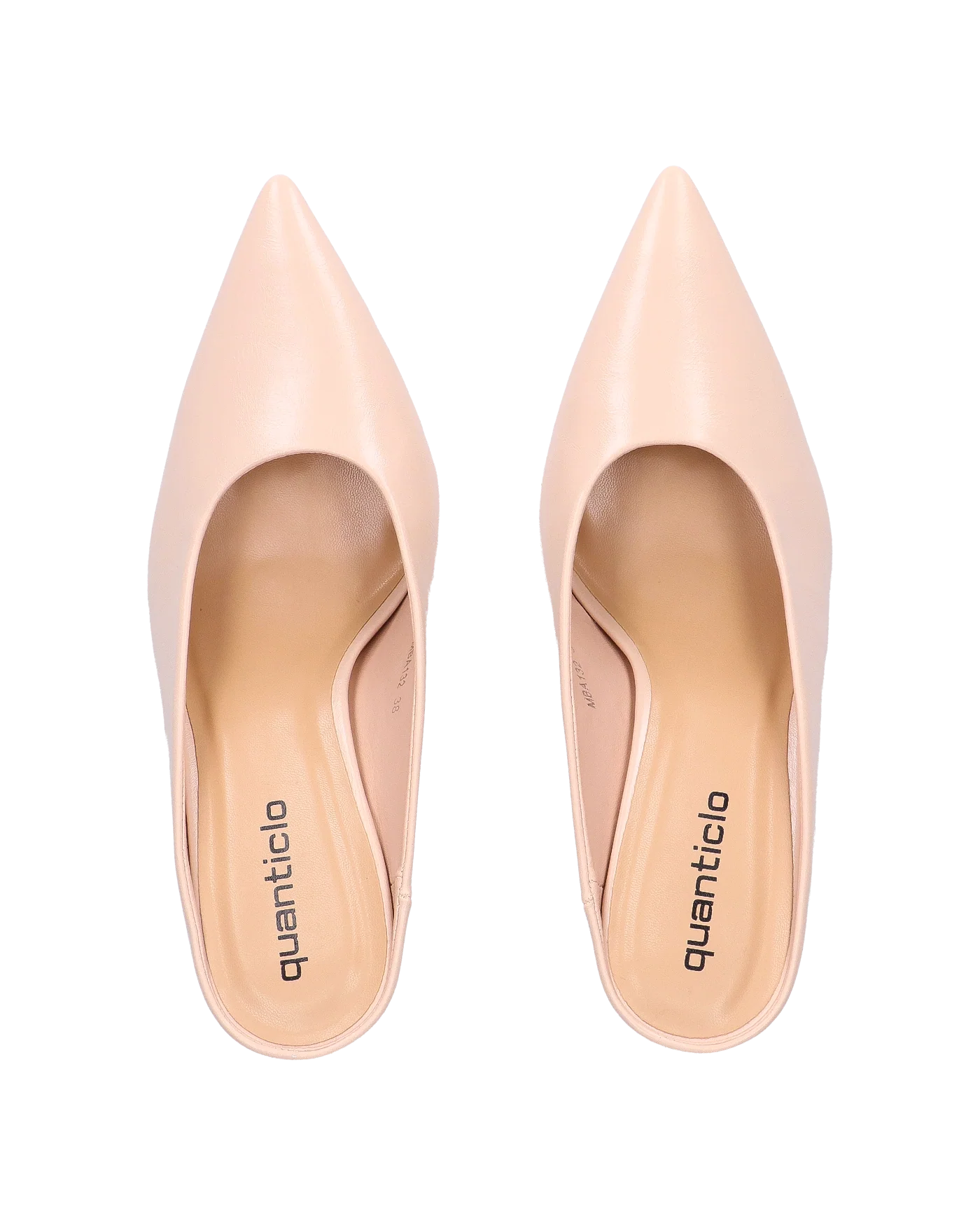 JEMMIE - décolleté in ecopelle beige con soletta beige - Image 2