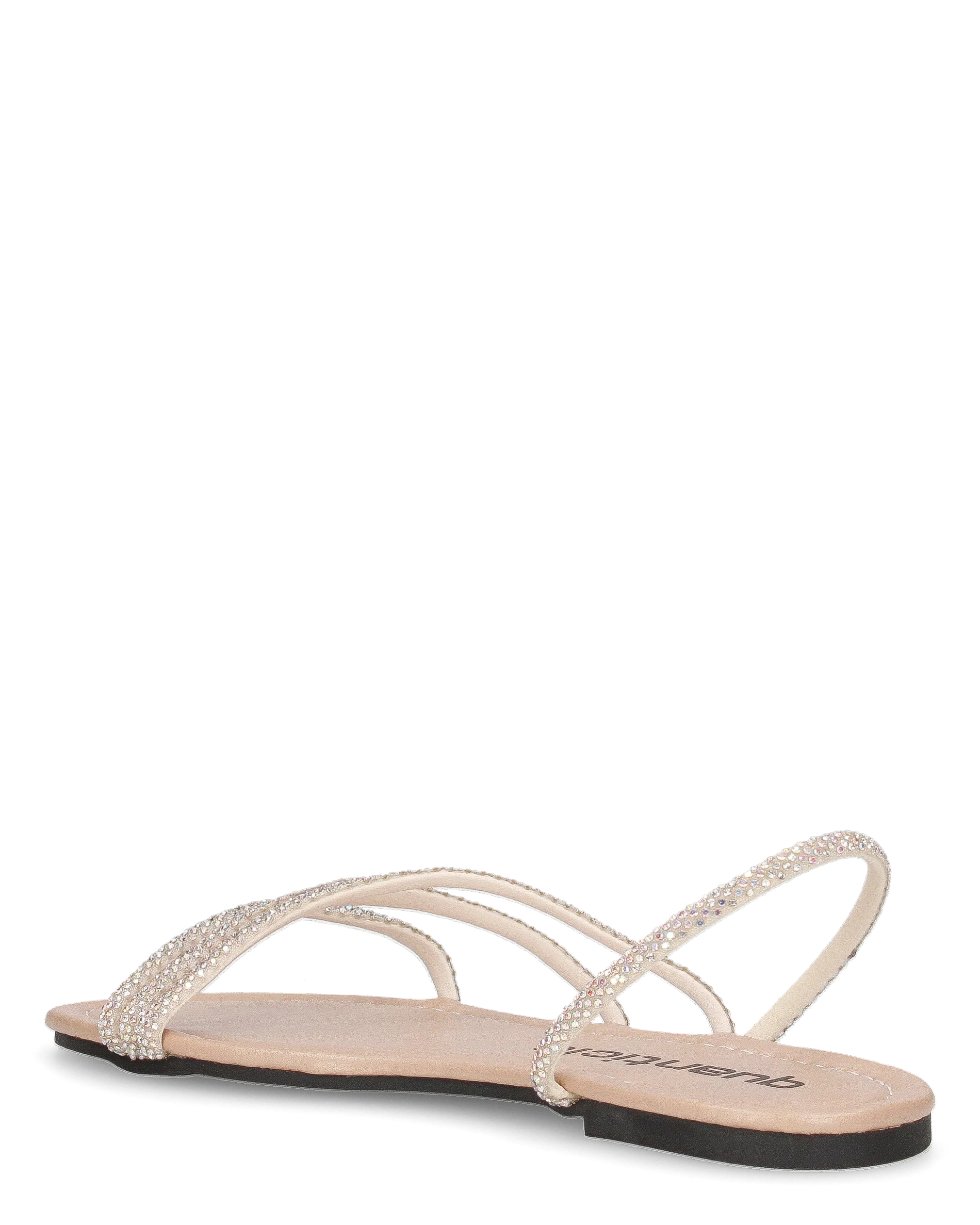 JOLY - sandali flat beige con listini glitterati - Image 6