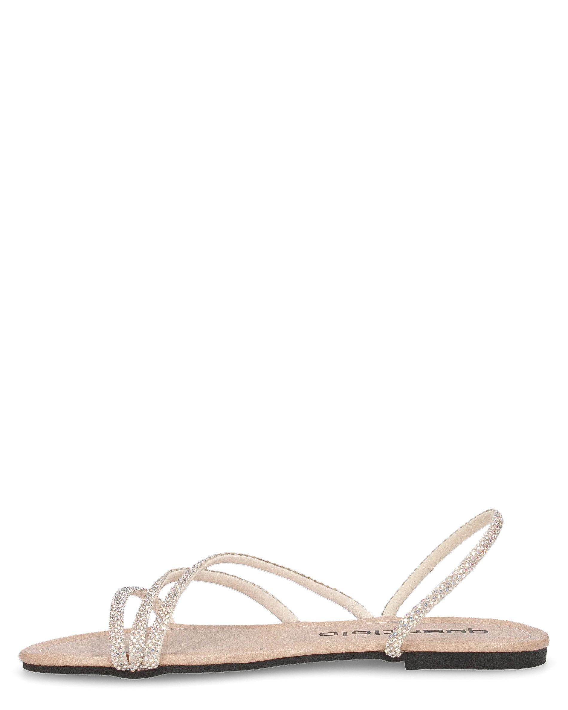 JOLY - sandali flat beige con listini glitterati - Image 7