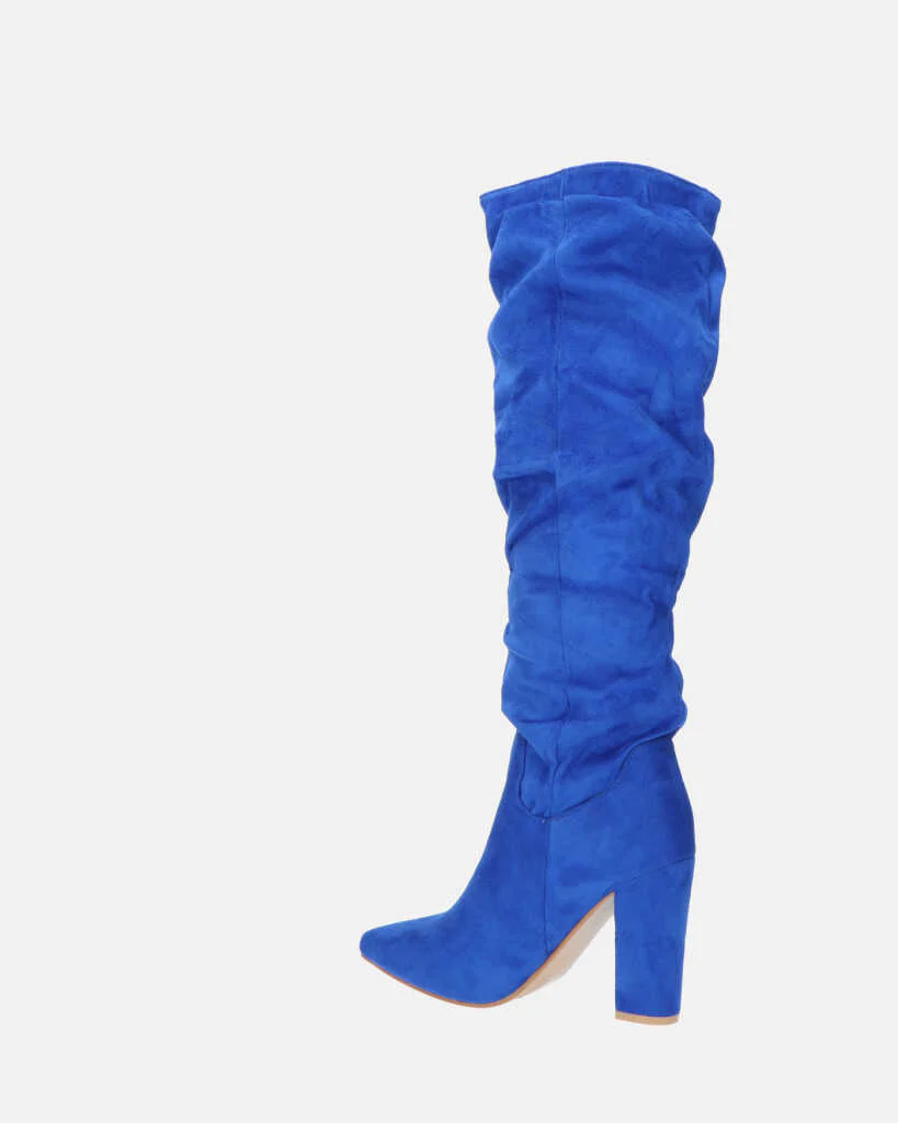 JONITTA - stivale alto con tacco in blu - Image 10