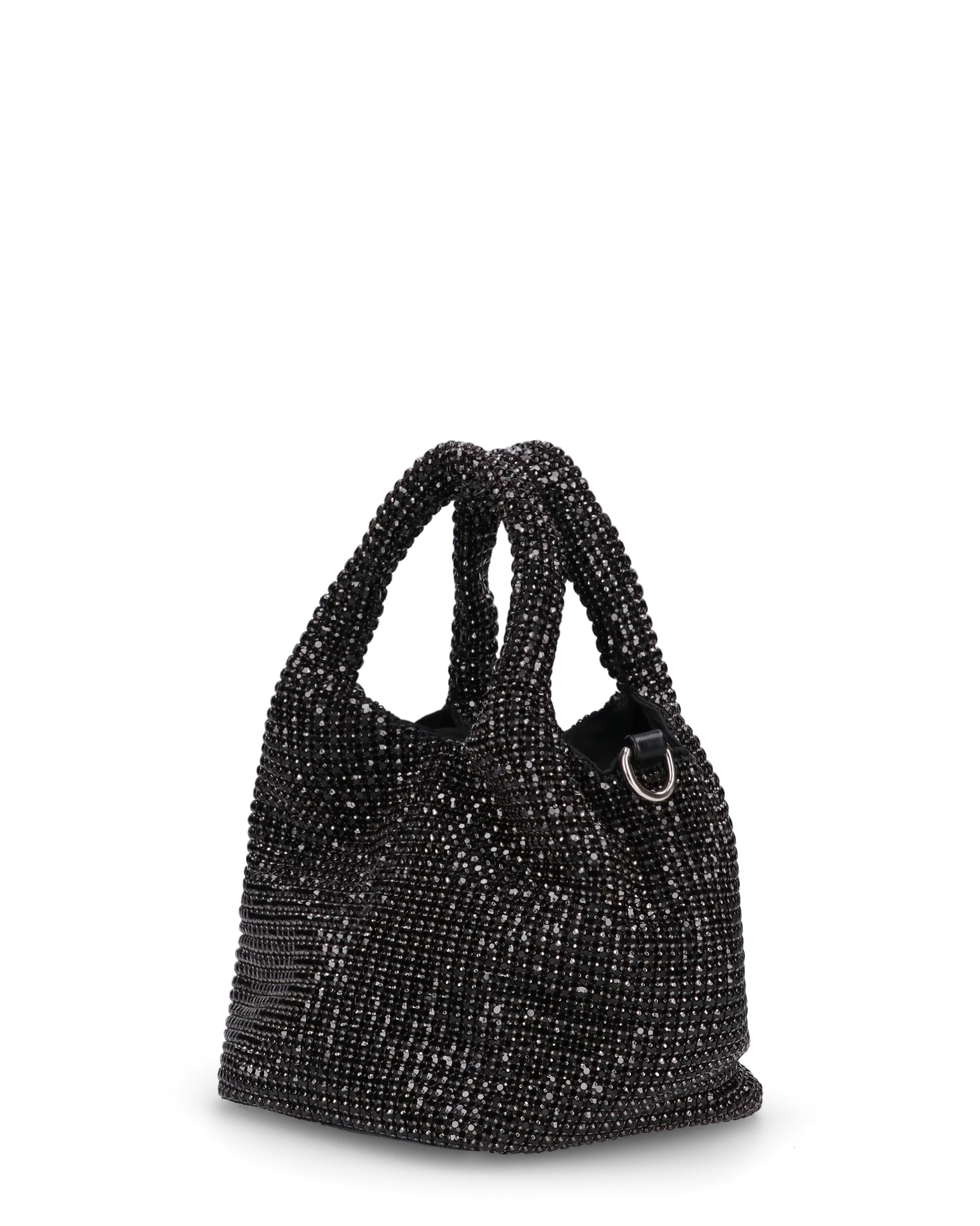 JOSIE - borsetta a mano nera in glitter - Image 3