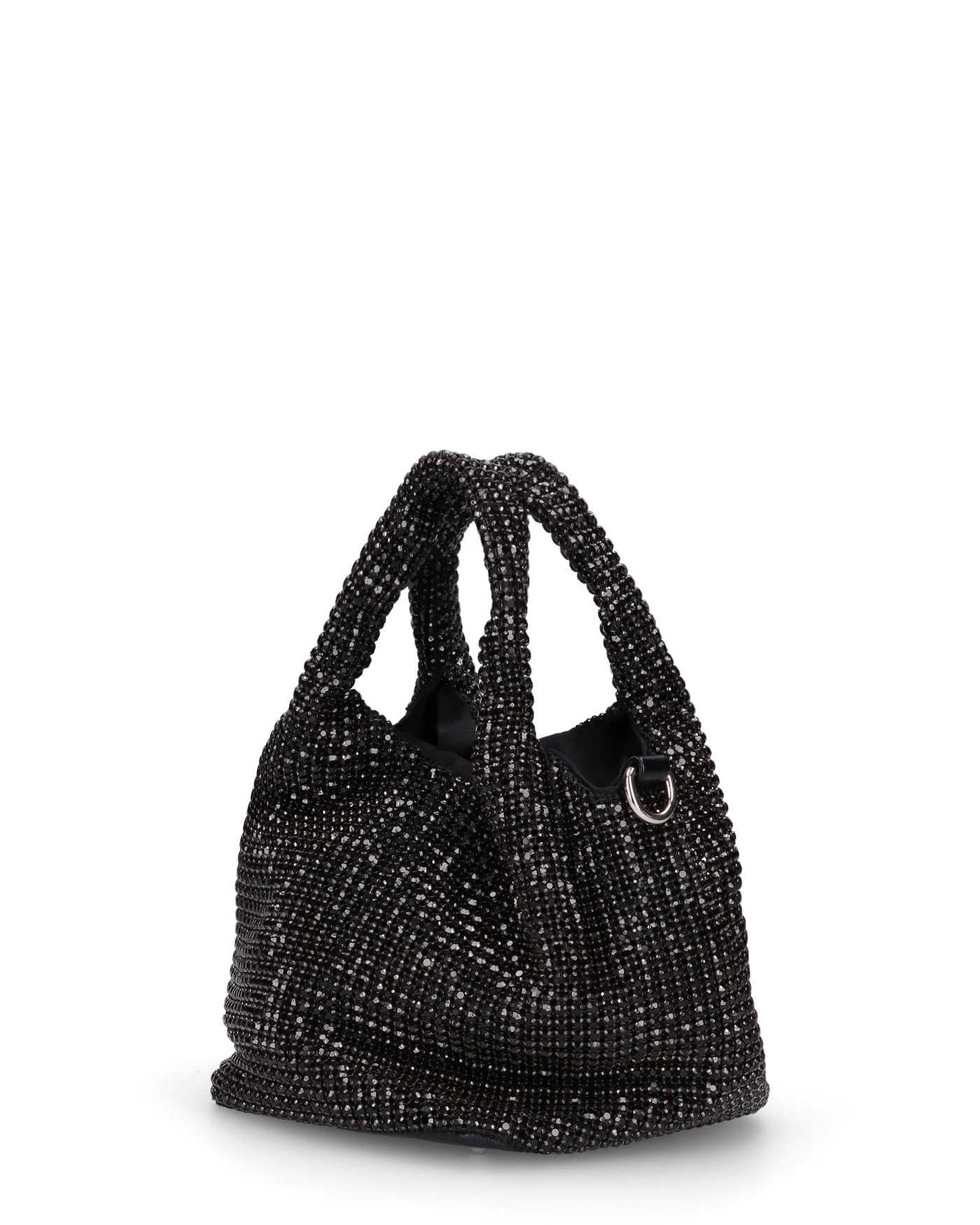 JOSIE - borsetta a mano nera in glitter - Image 4